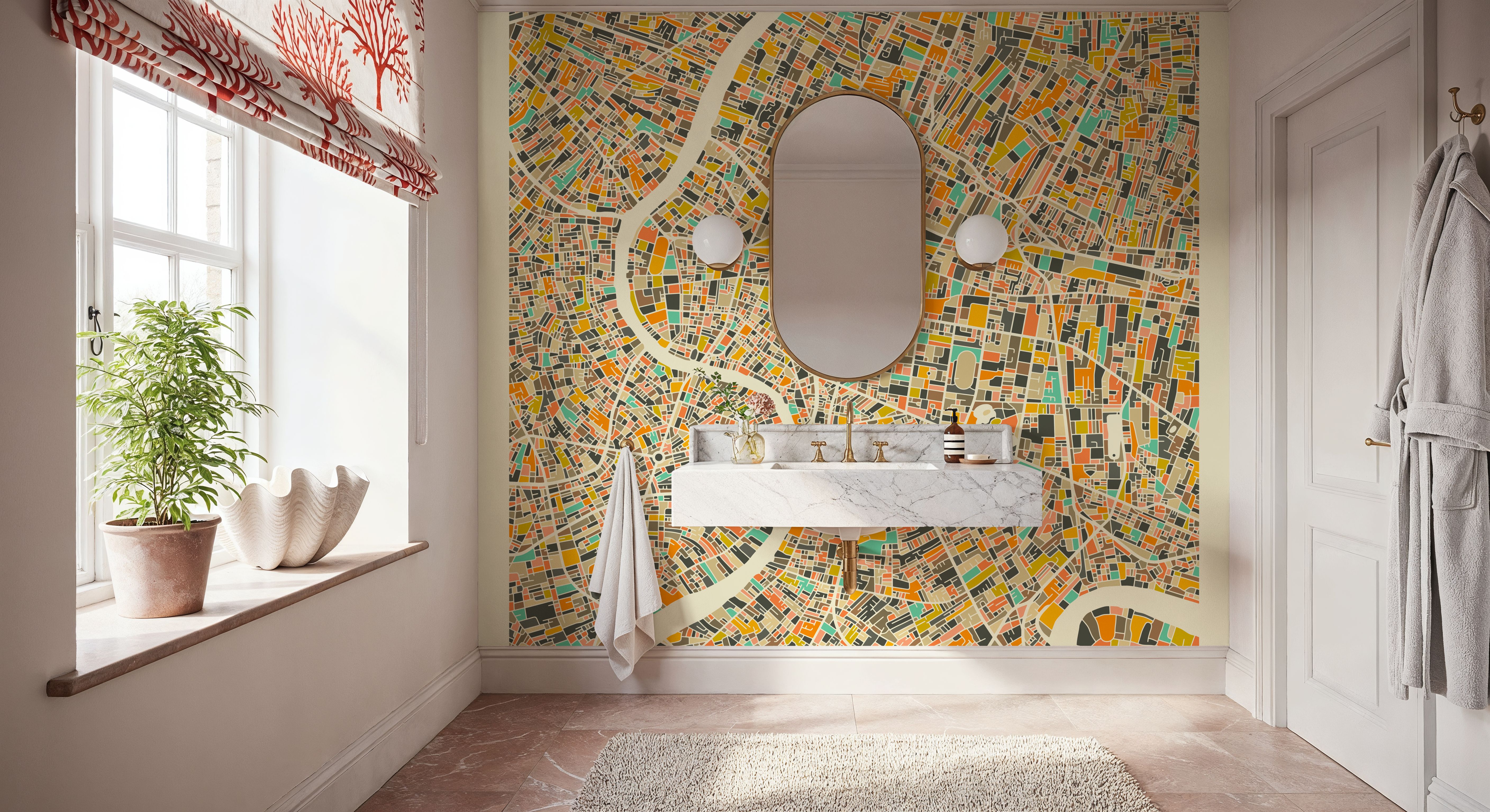 Modern Bangkok, Behang