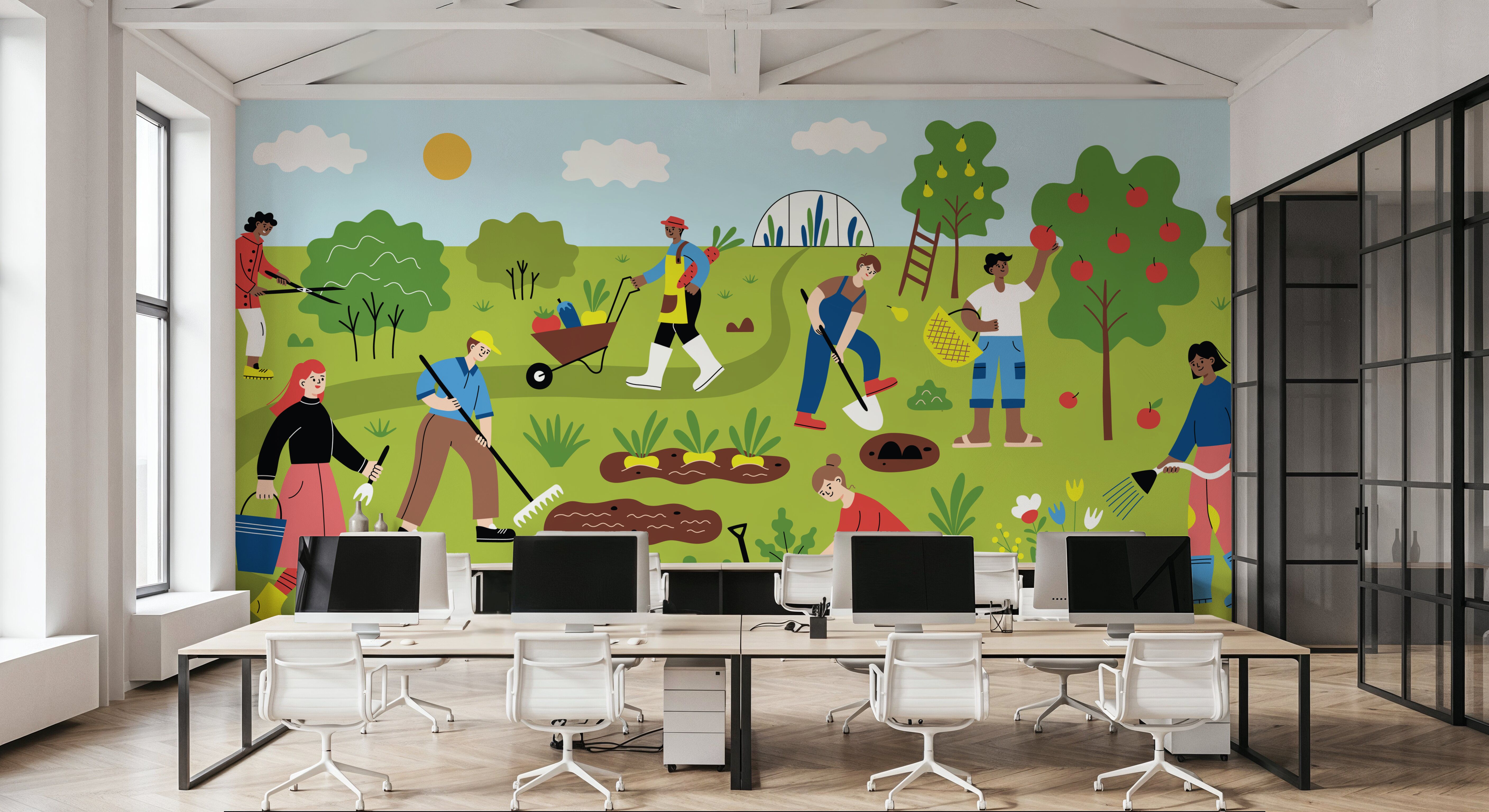 Gardening Day, Wallpaper