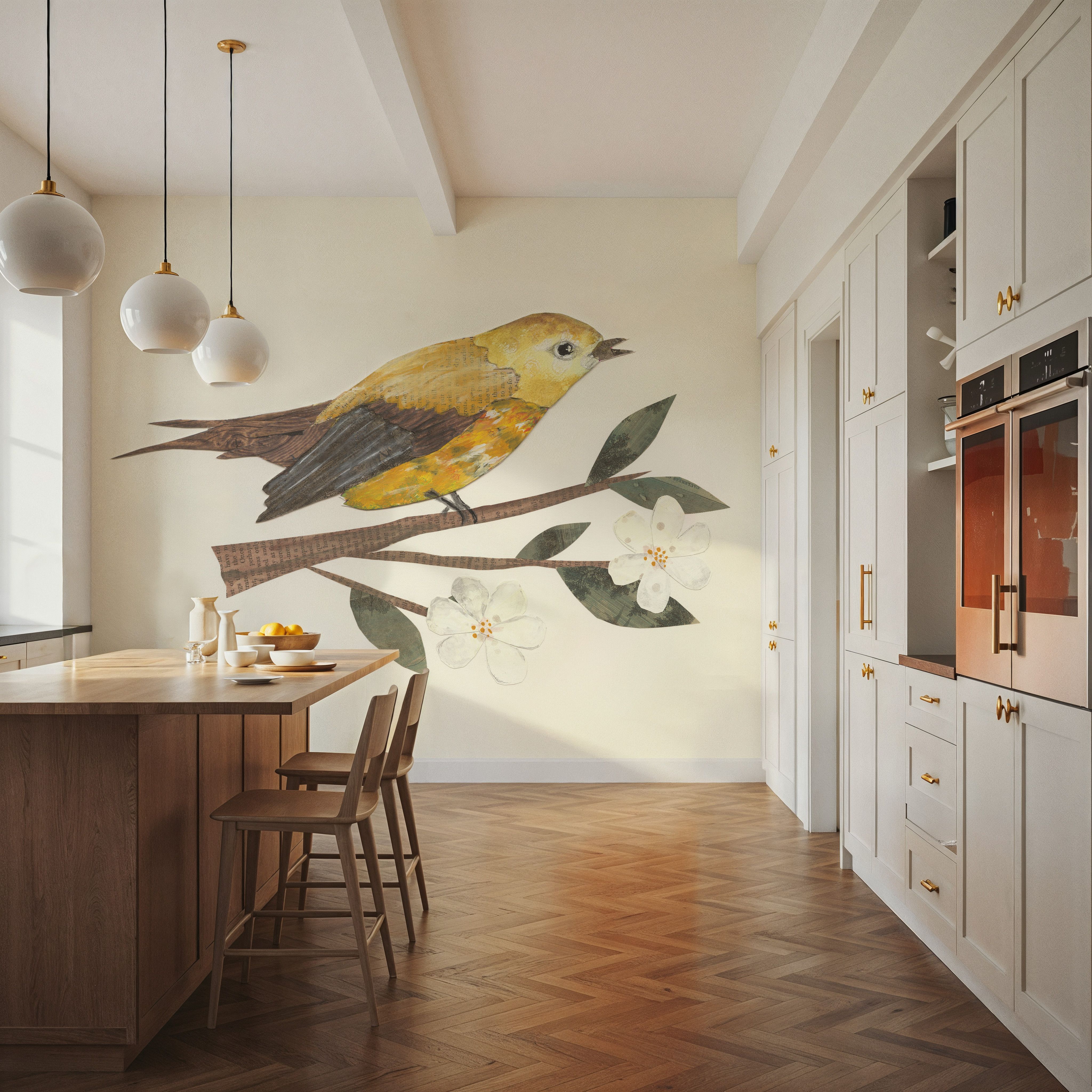 Yellow Paper Bird