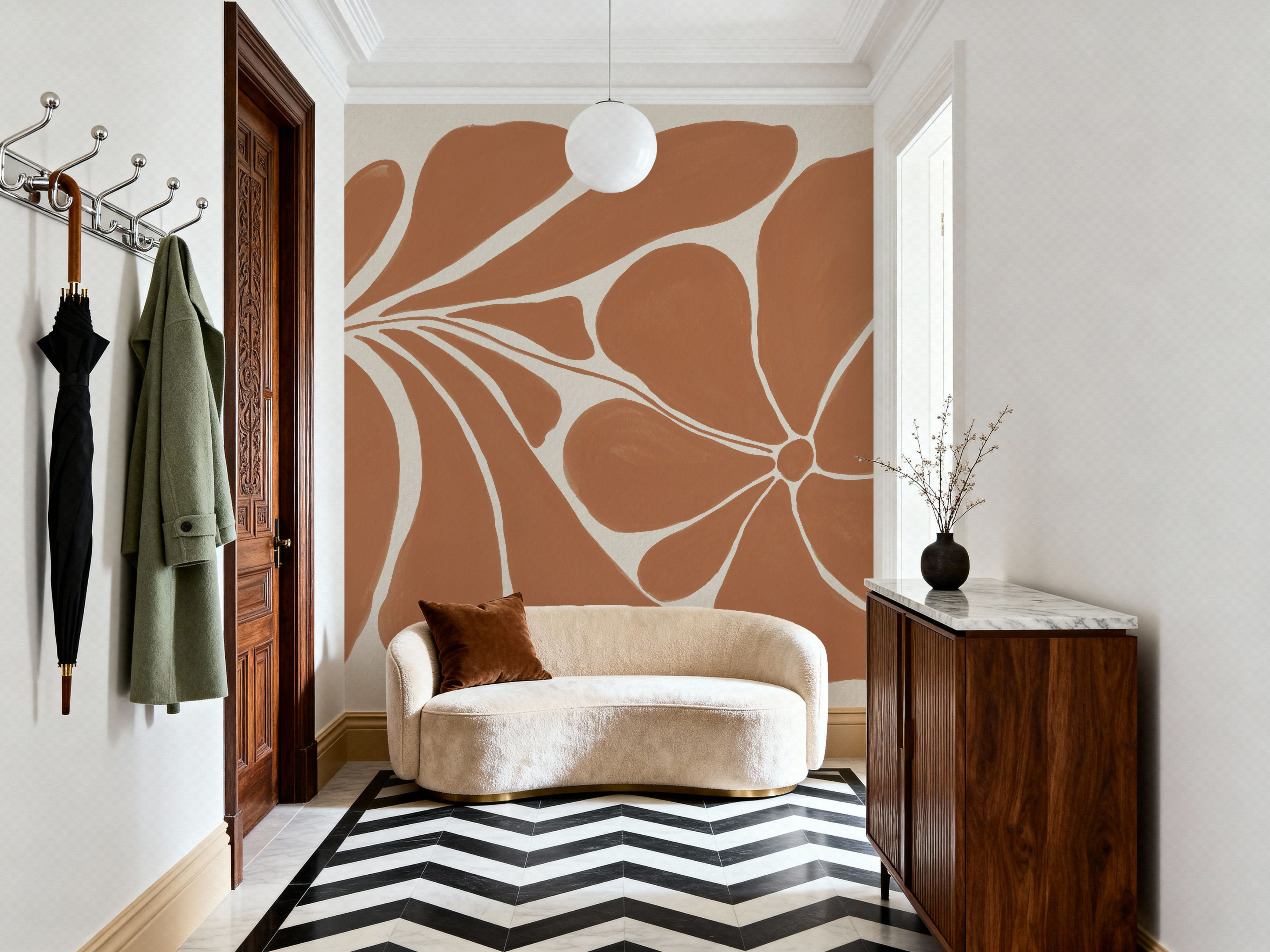 Blooming Joy I Terracotta