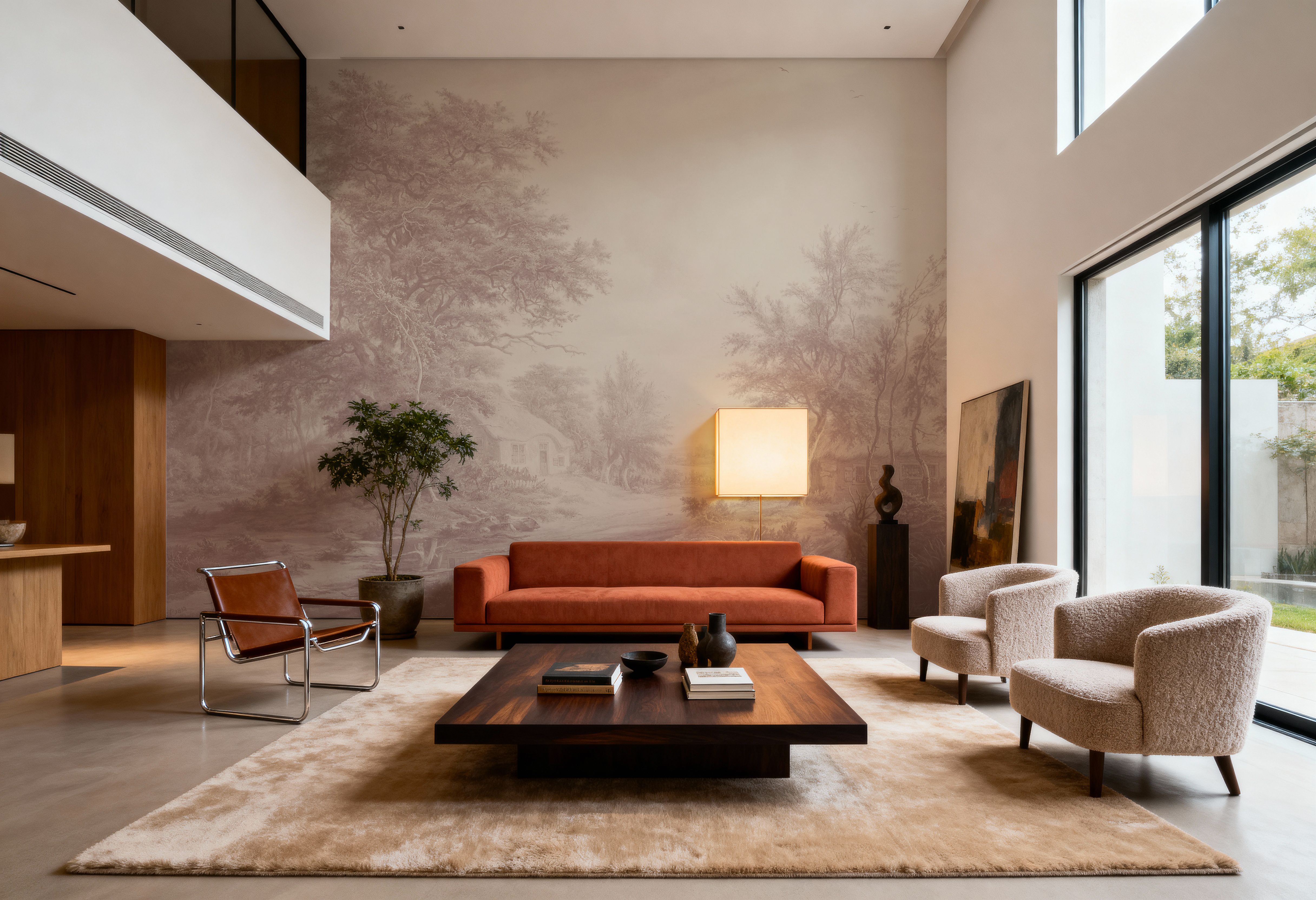 Painted Master Sepia, Wallpaper