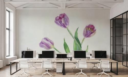 Lavender Tulip Watercolor