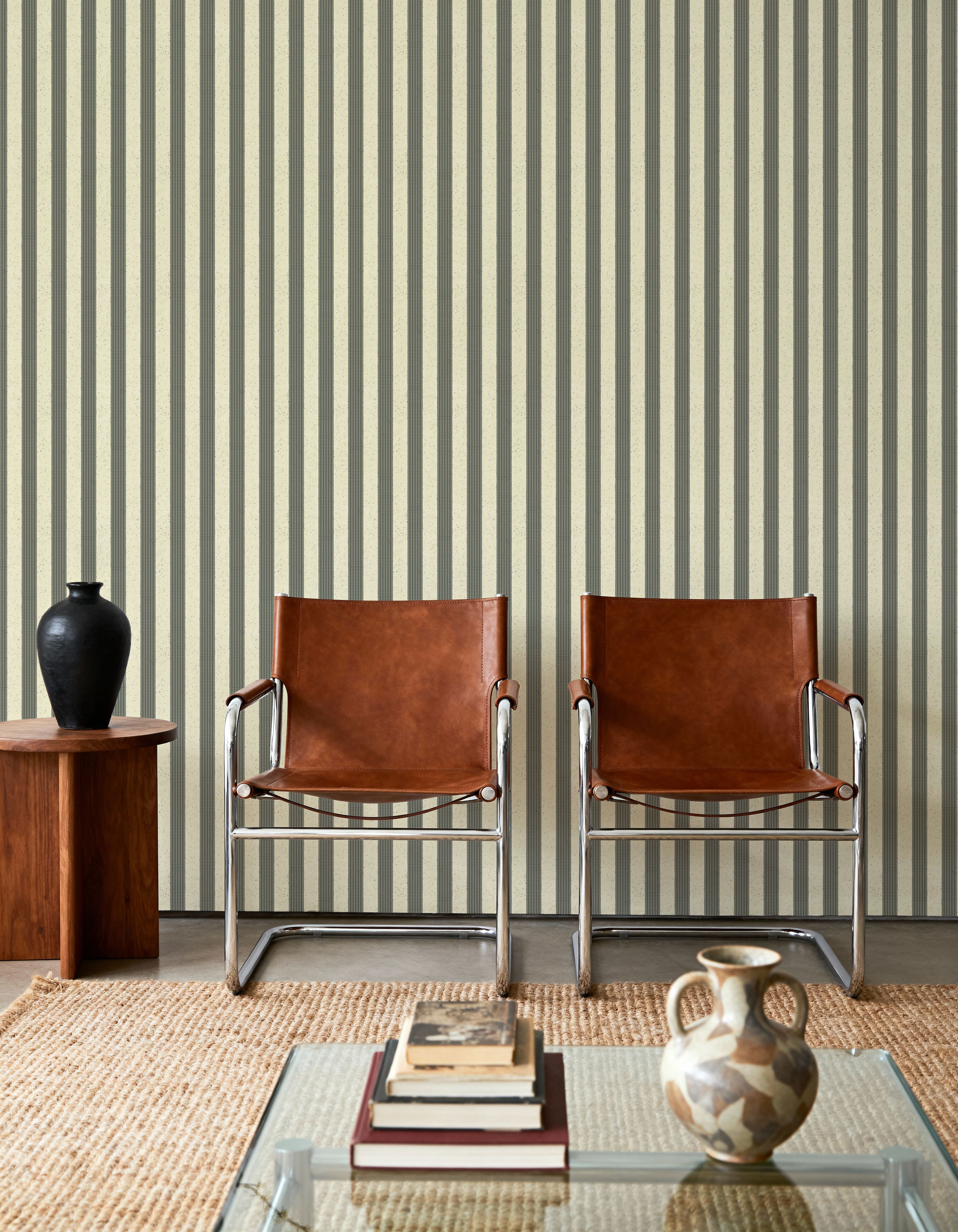 Ticking Awning Stripes, Slate
