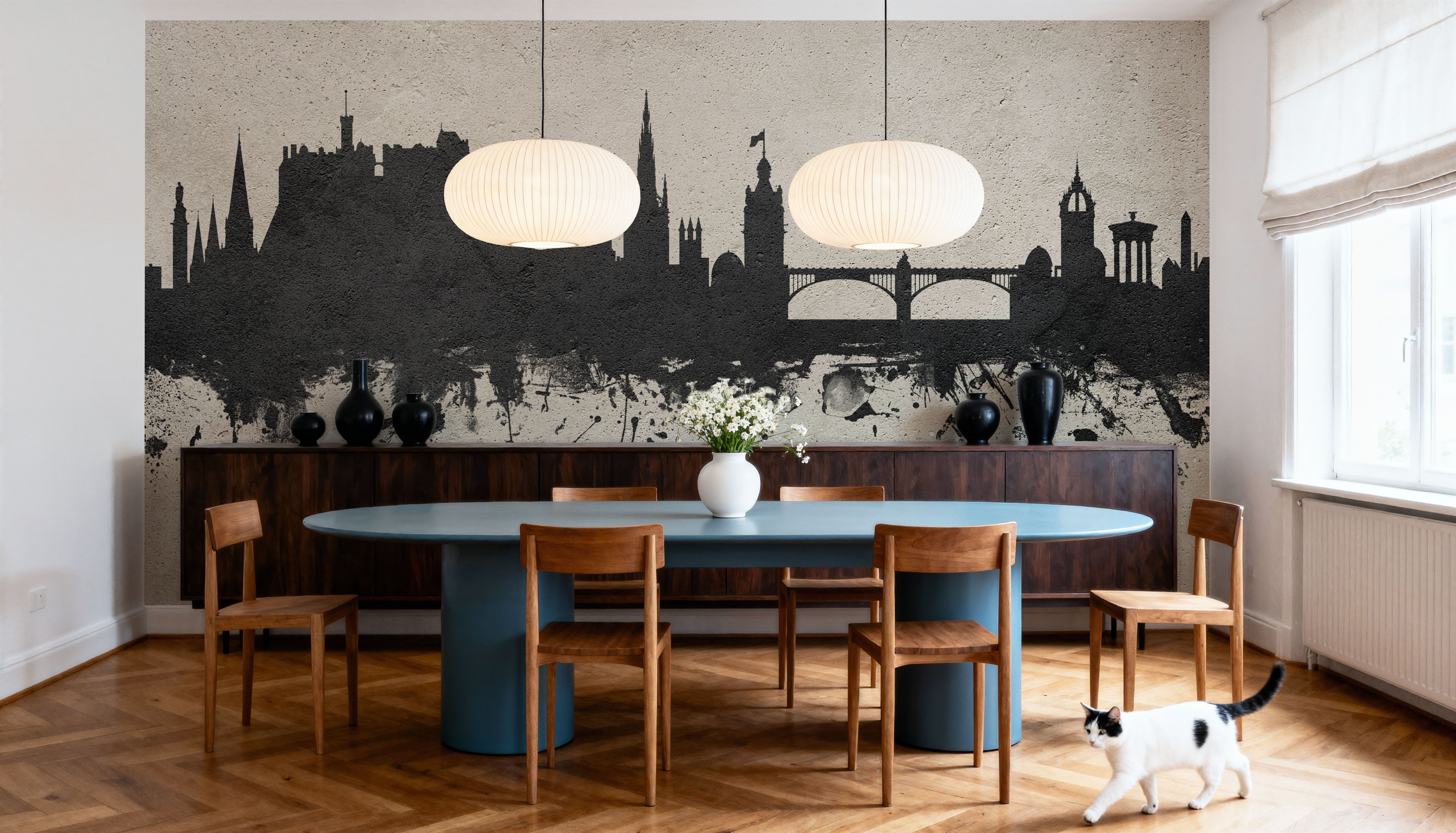 Edinburgh Scotland Skyline Concrete