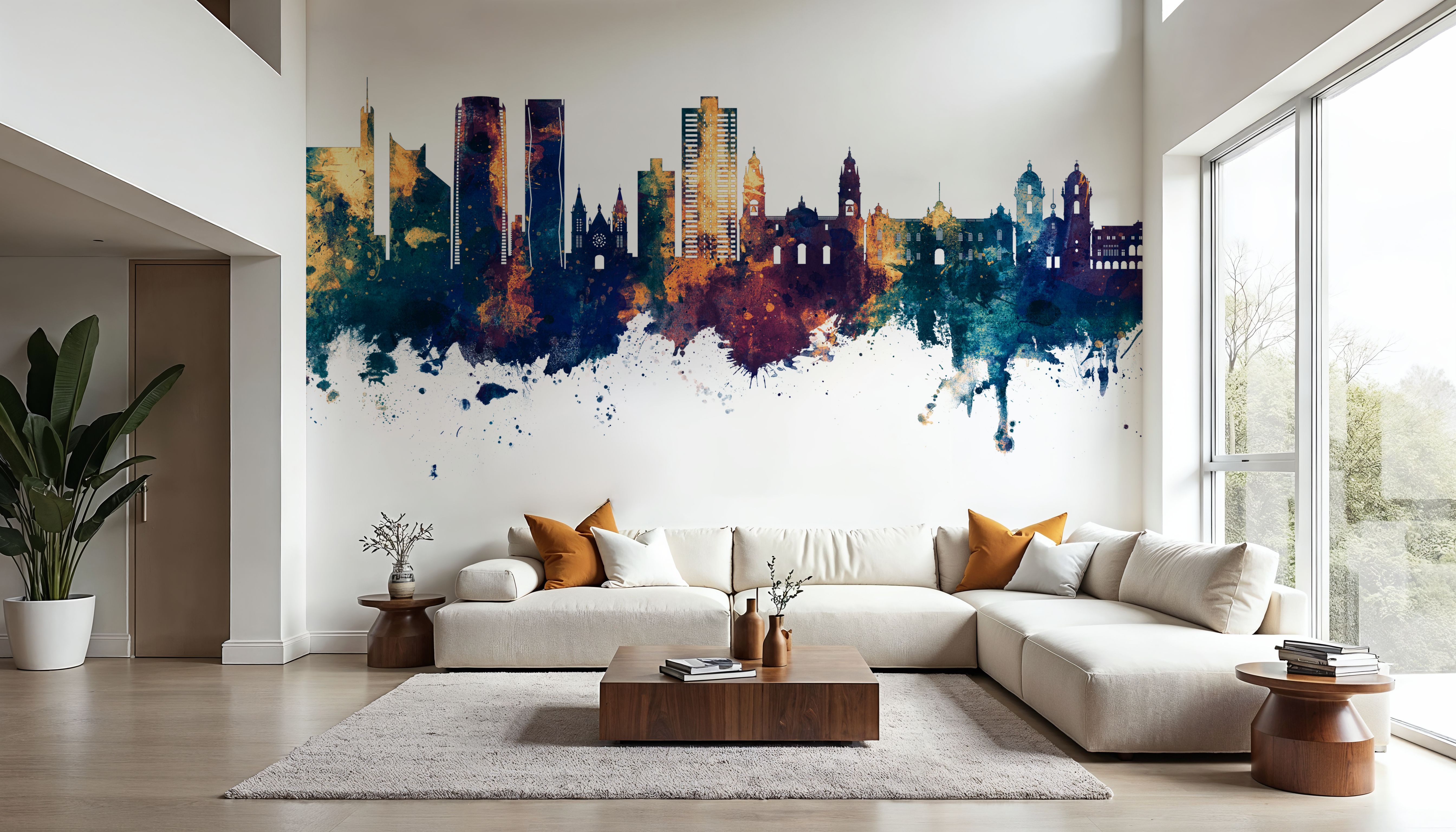 Lima Peru Skyline Blue & Bronze
