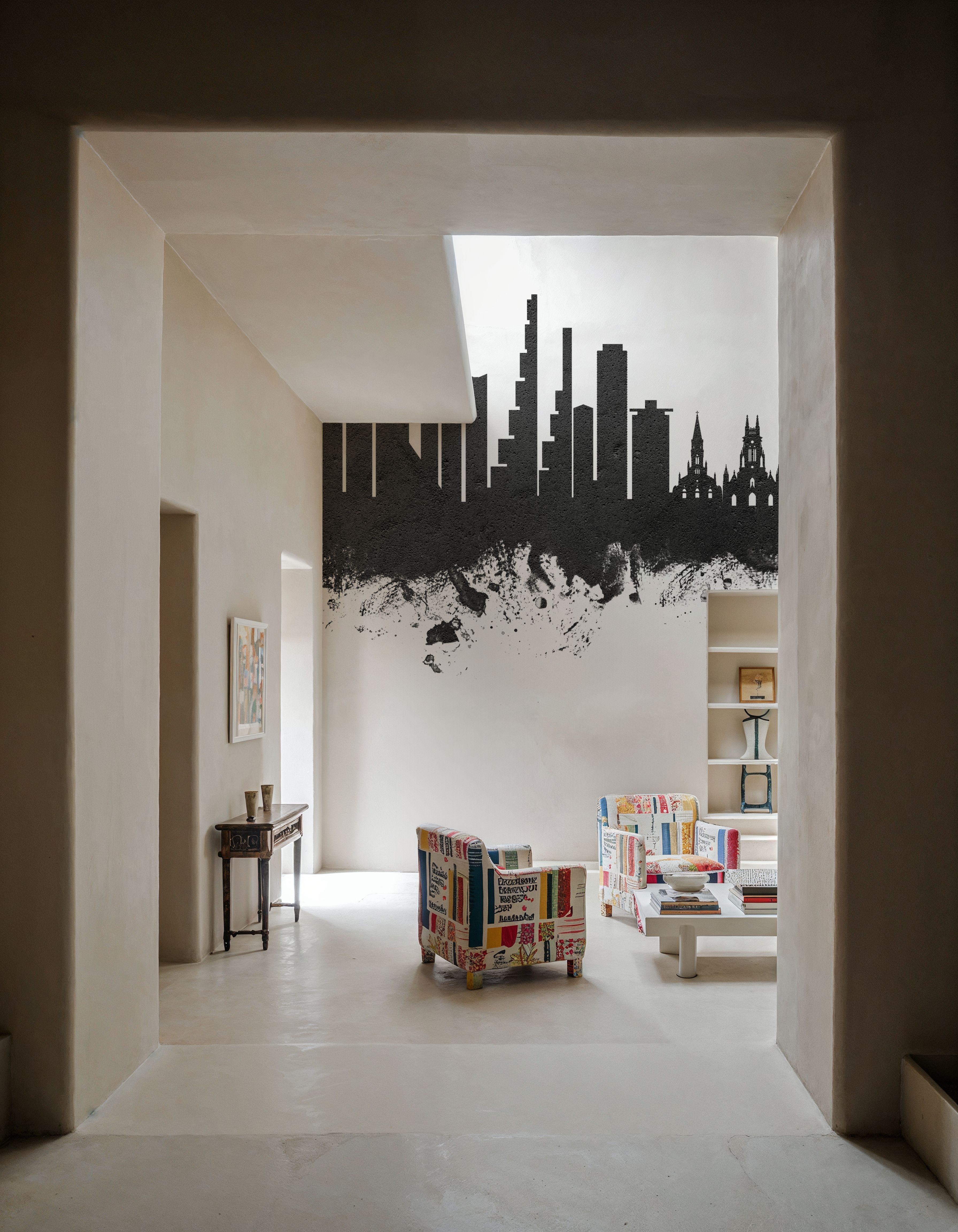 Bogotá Colombia Skyline Black & White