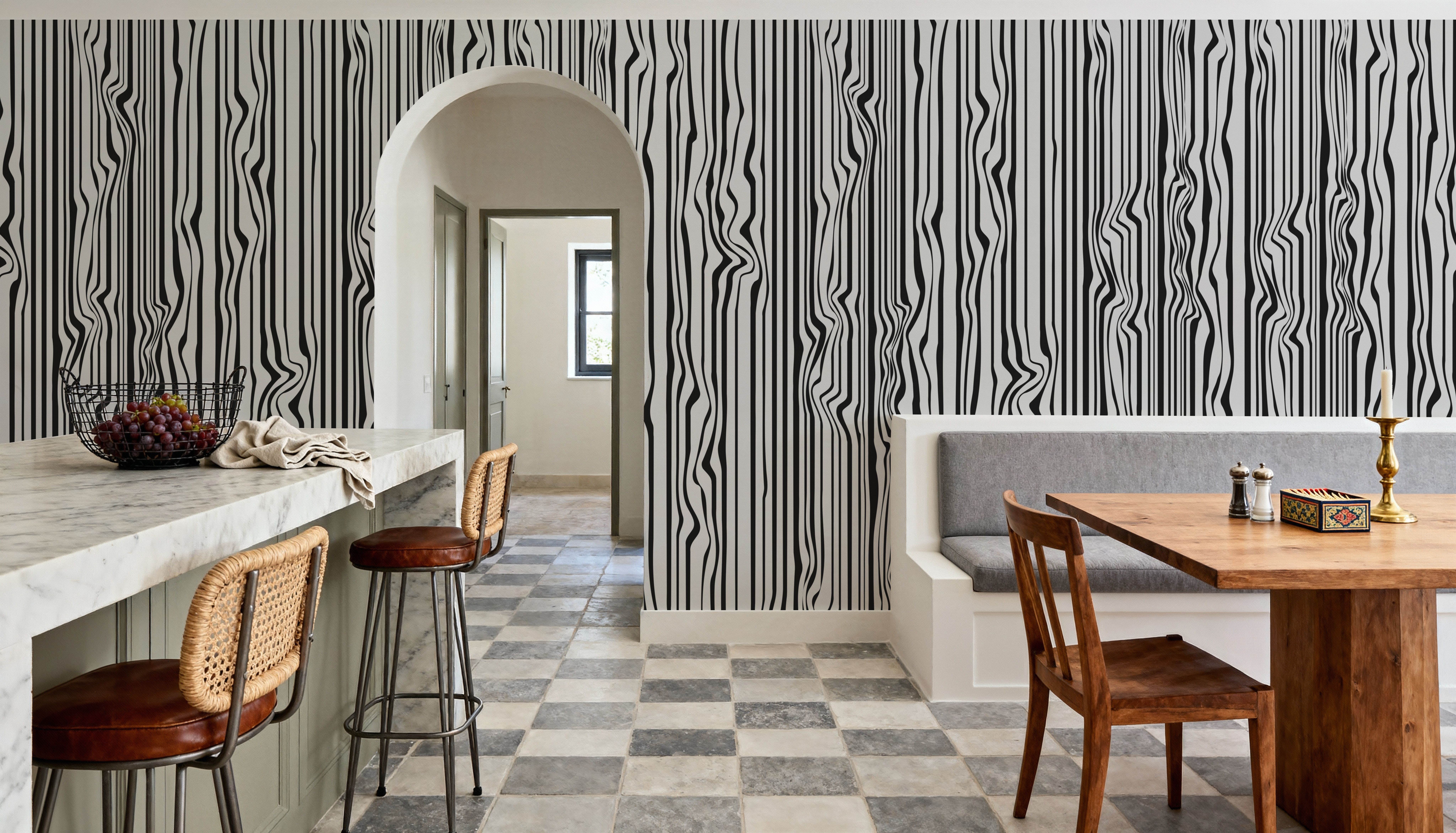 Veneer Lines, Zebra, Wallpaper
