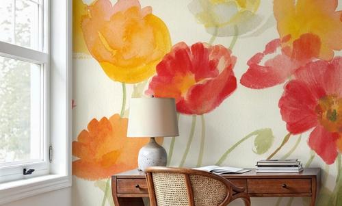 Bright Poppies I