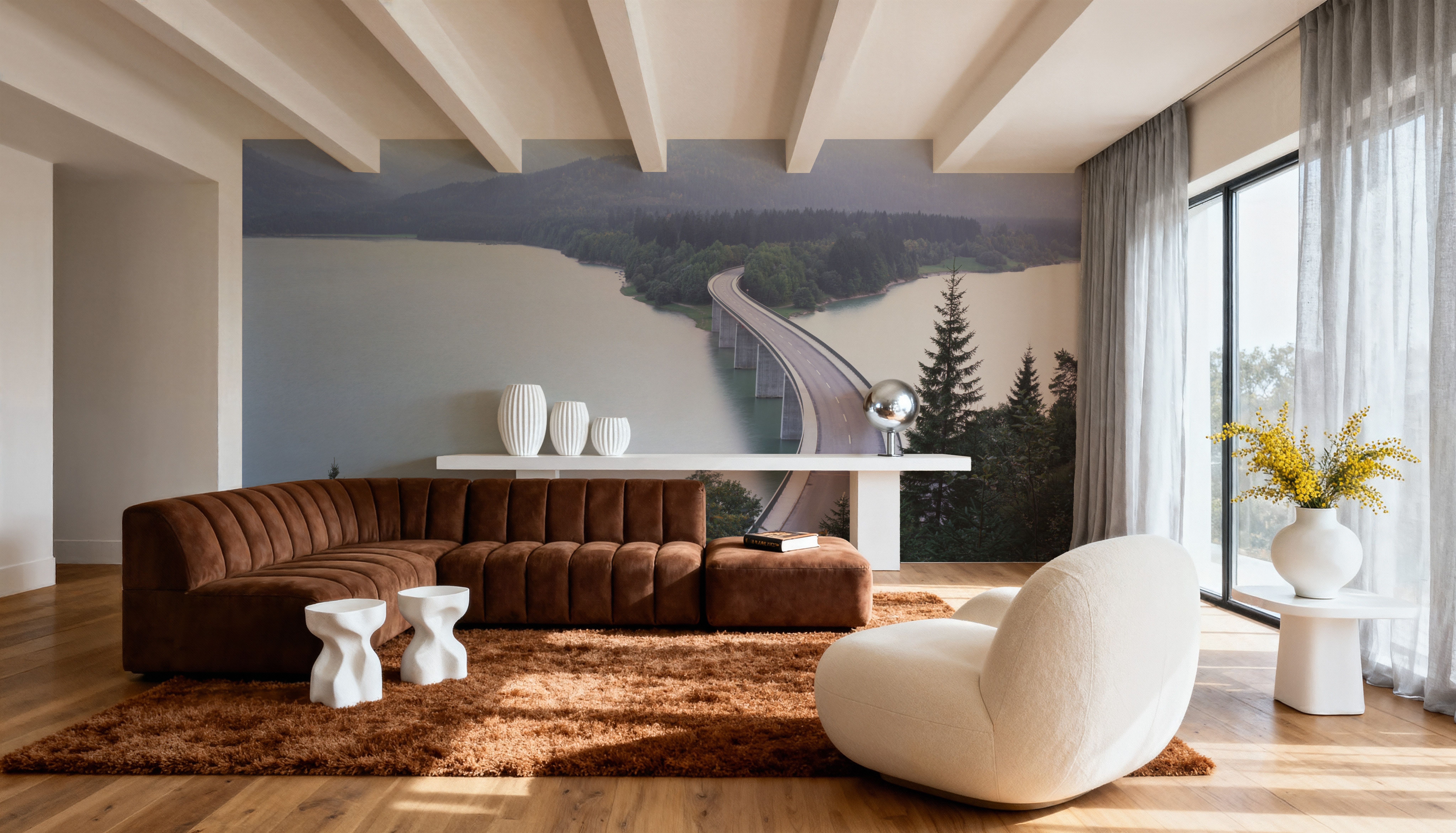 Misty Bridge Crossing