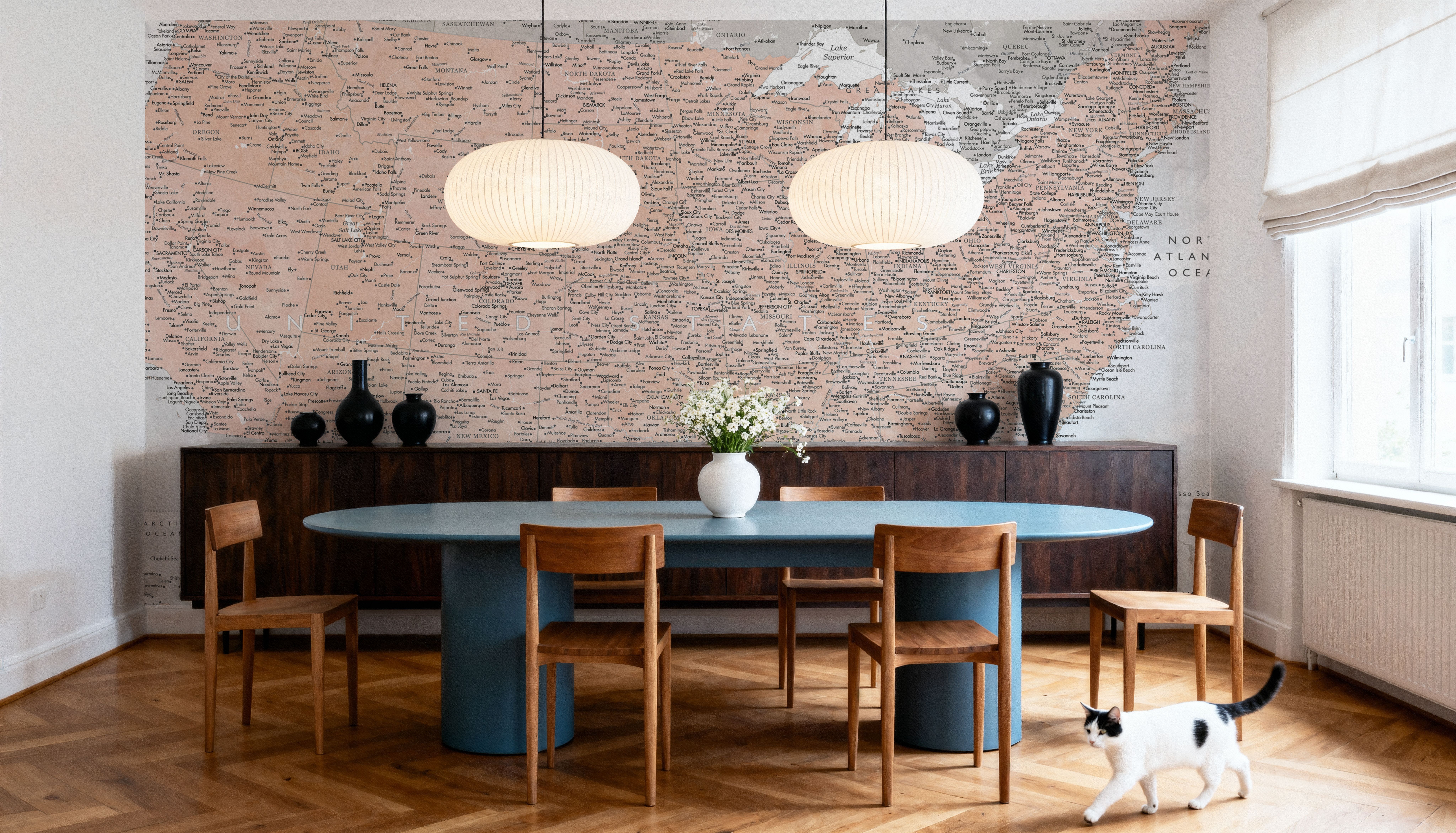 US Map Detailed - Lynette