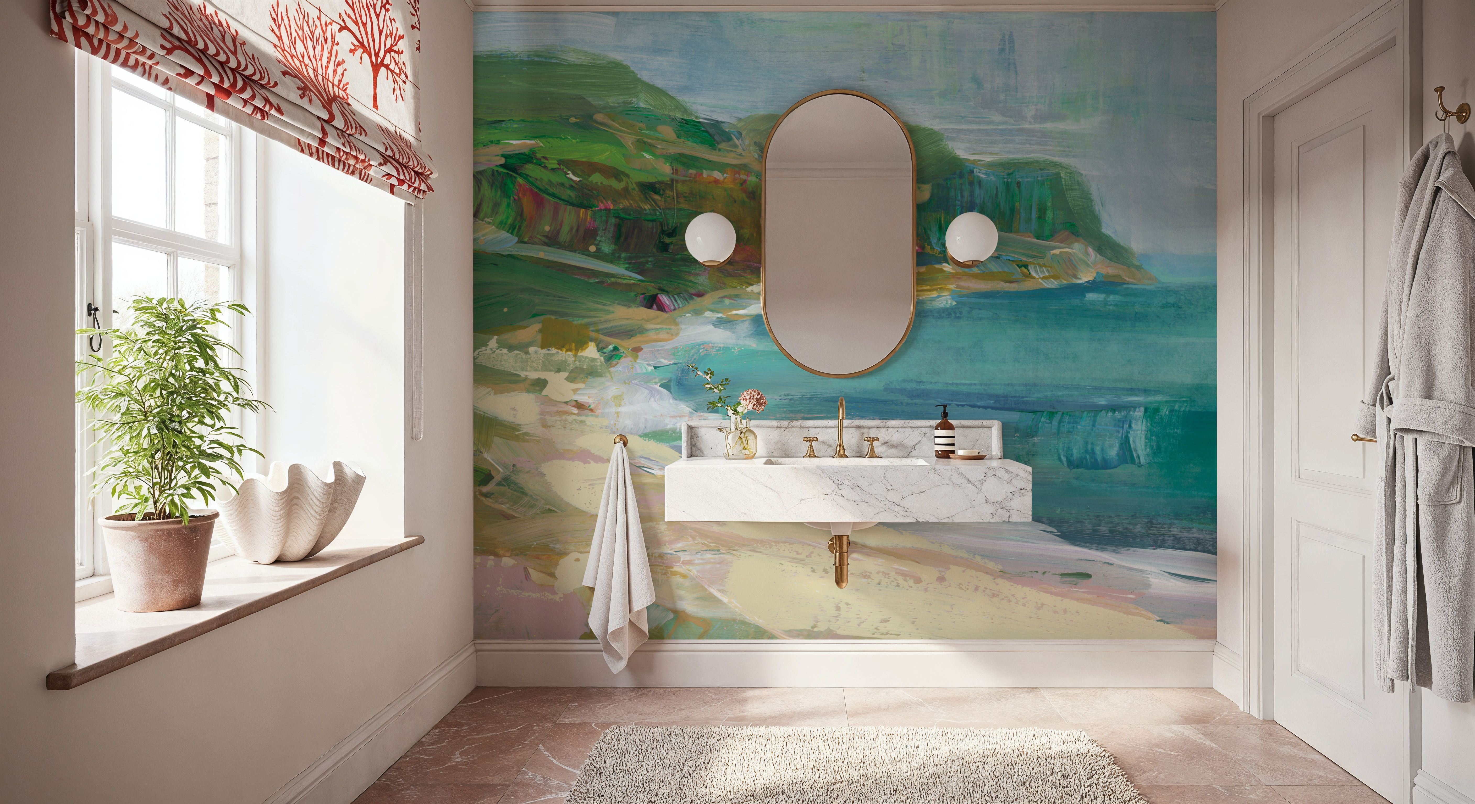Painterly Beach, Wallpaper