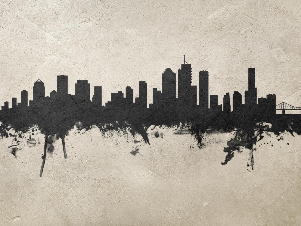 Brisbane Australia Skyline Concrete