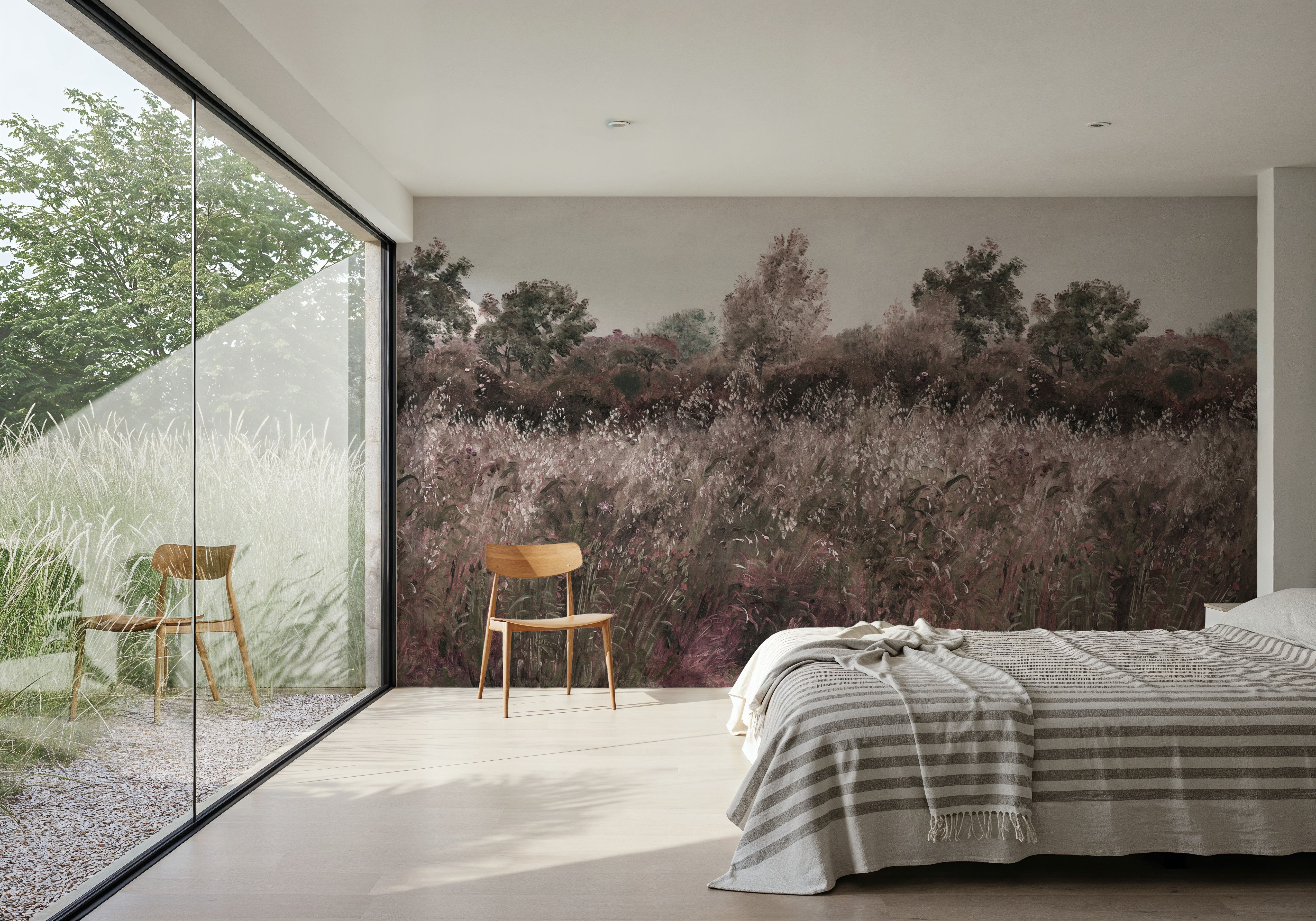 Meadow Whisper, Fall Red, Tapet