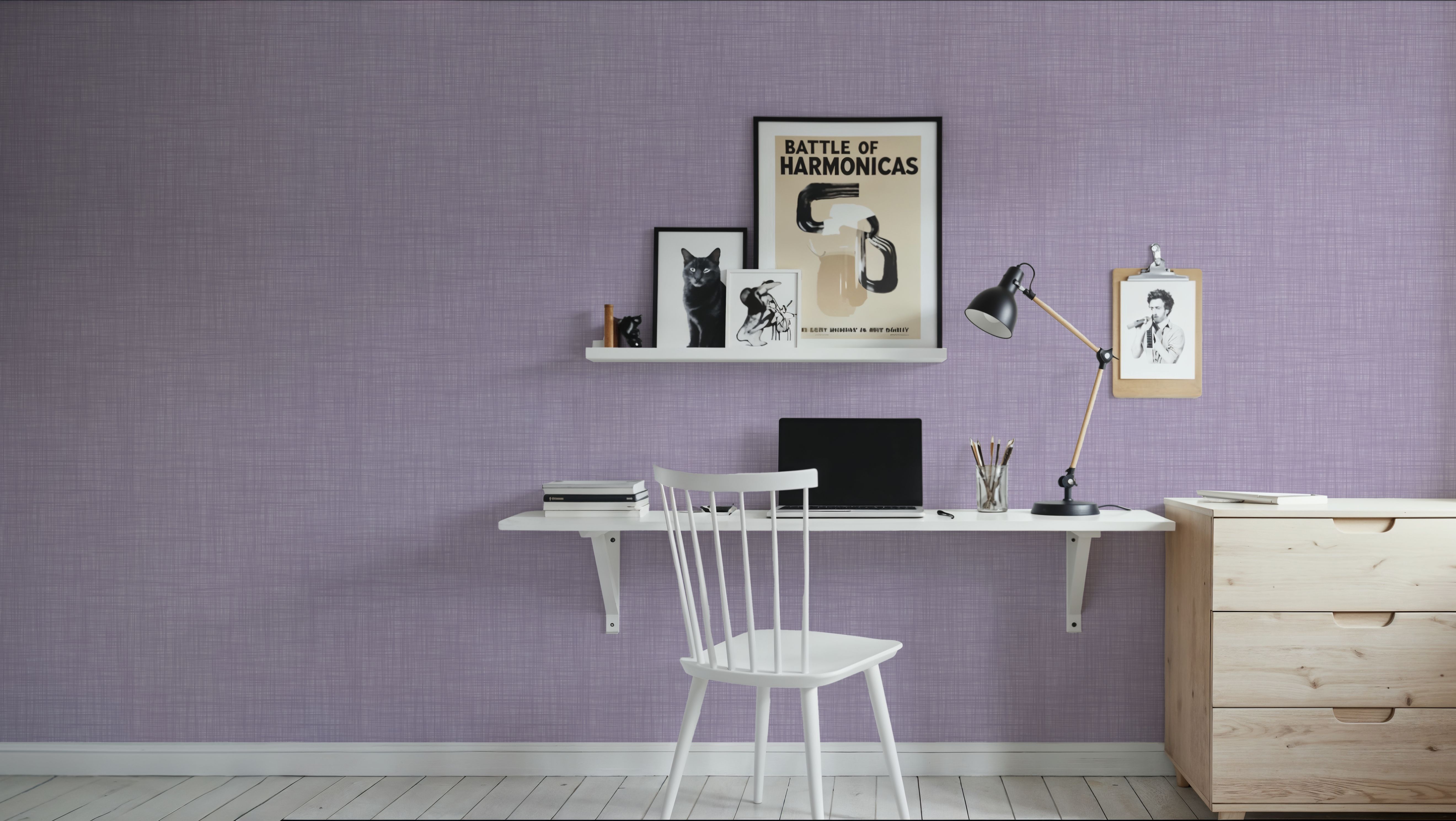 Mottled Linen Effect, Violet