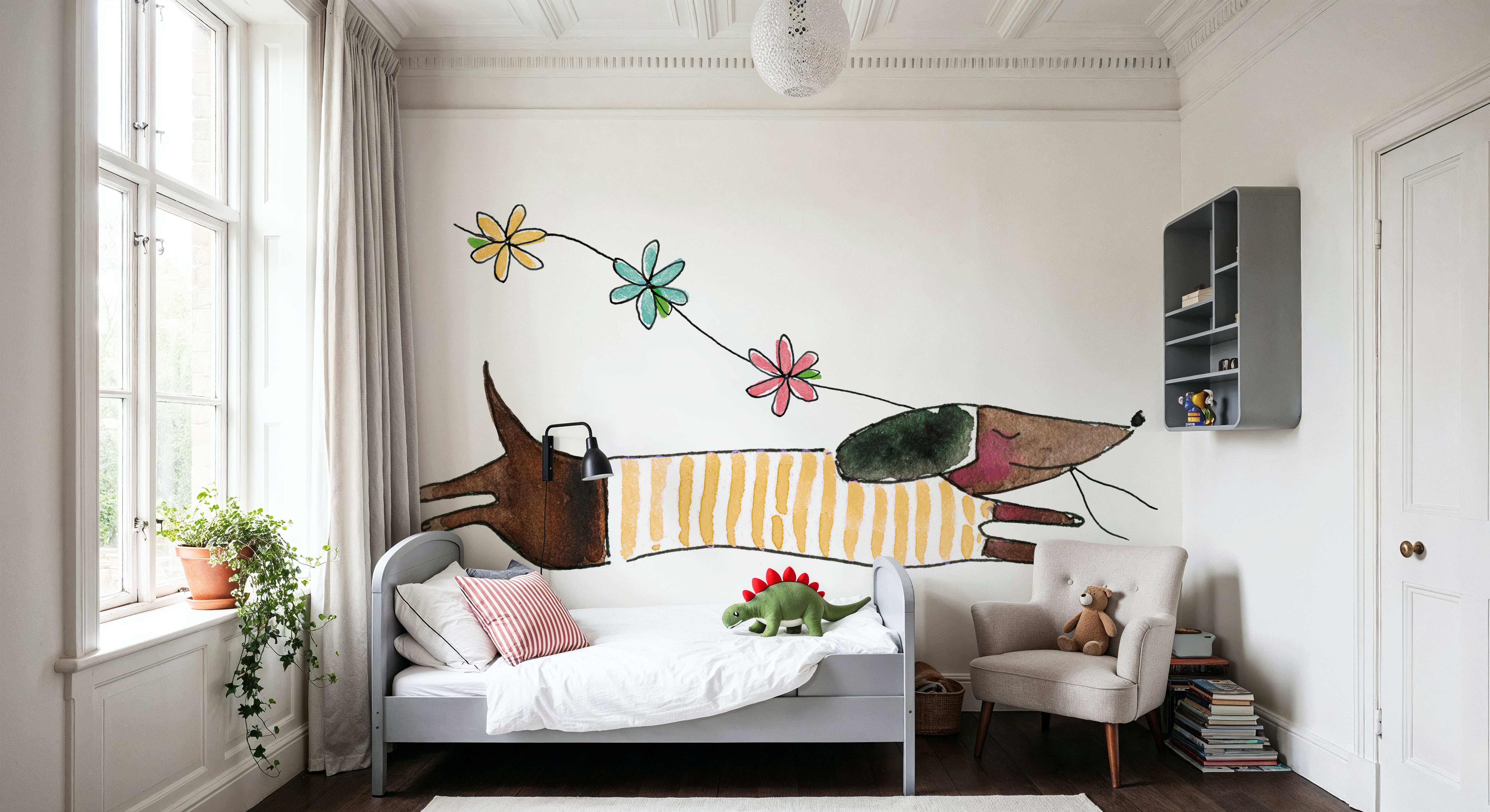 Spring Dachshund, Papier peint