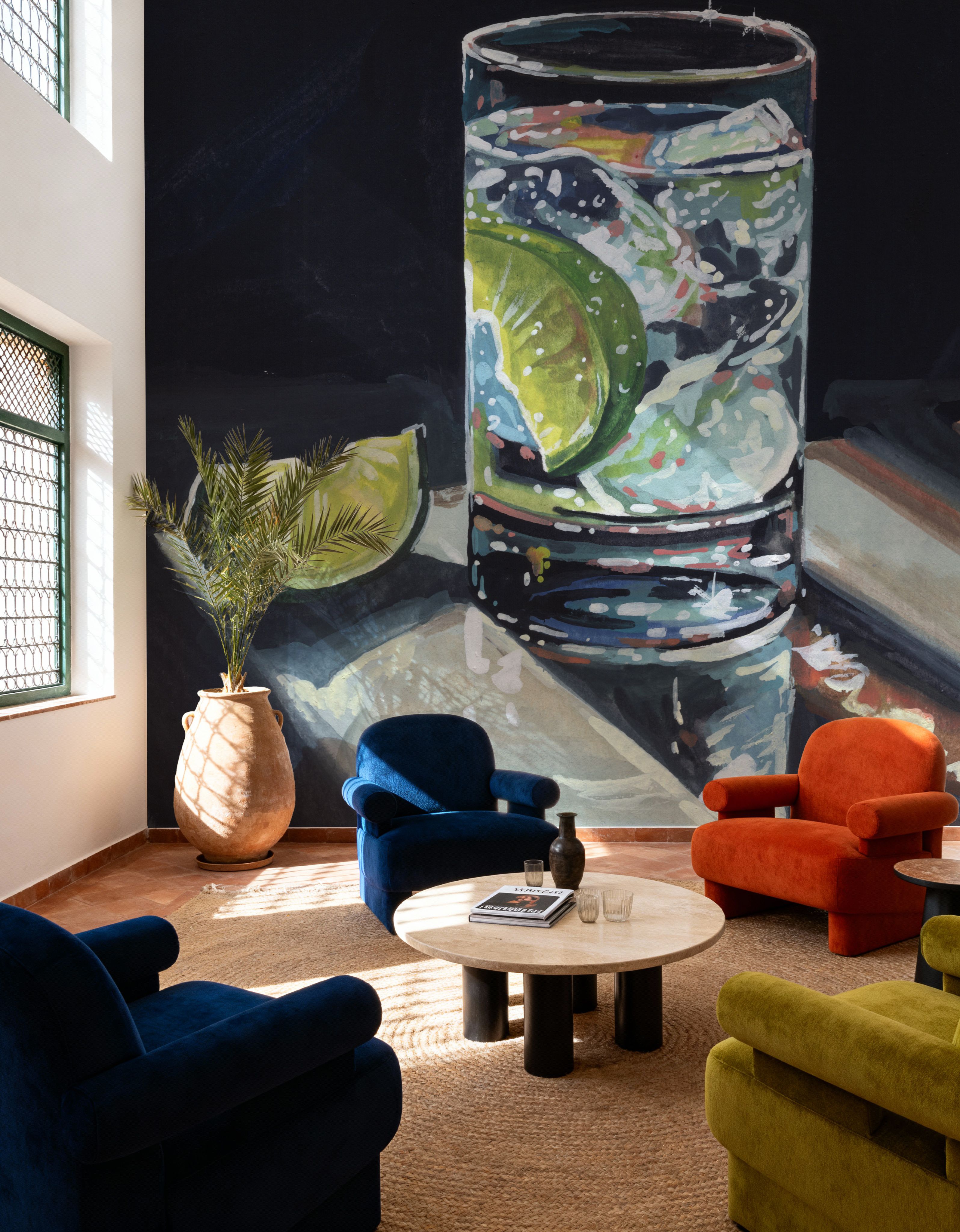 Light Reflecting Off a Cocktail