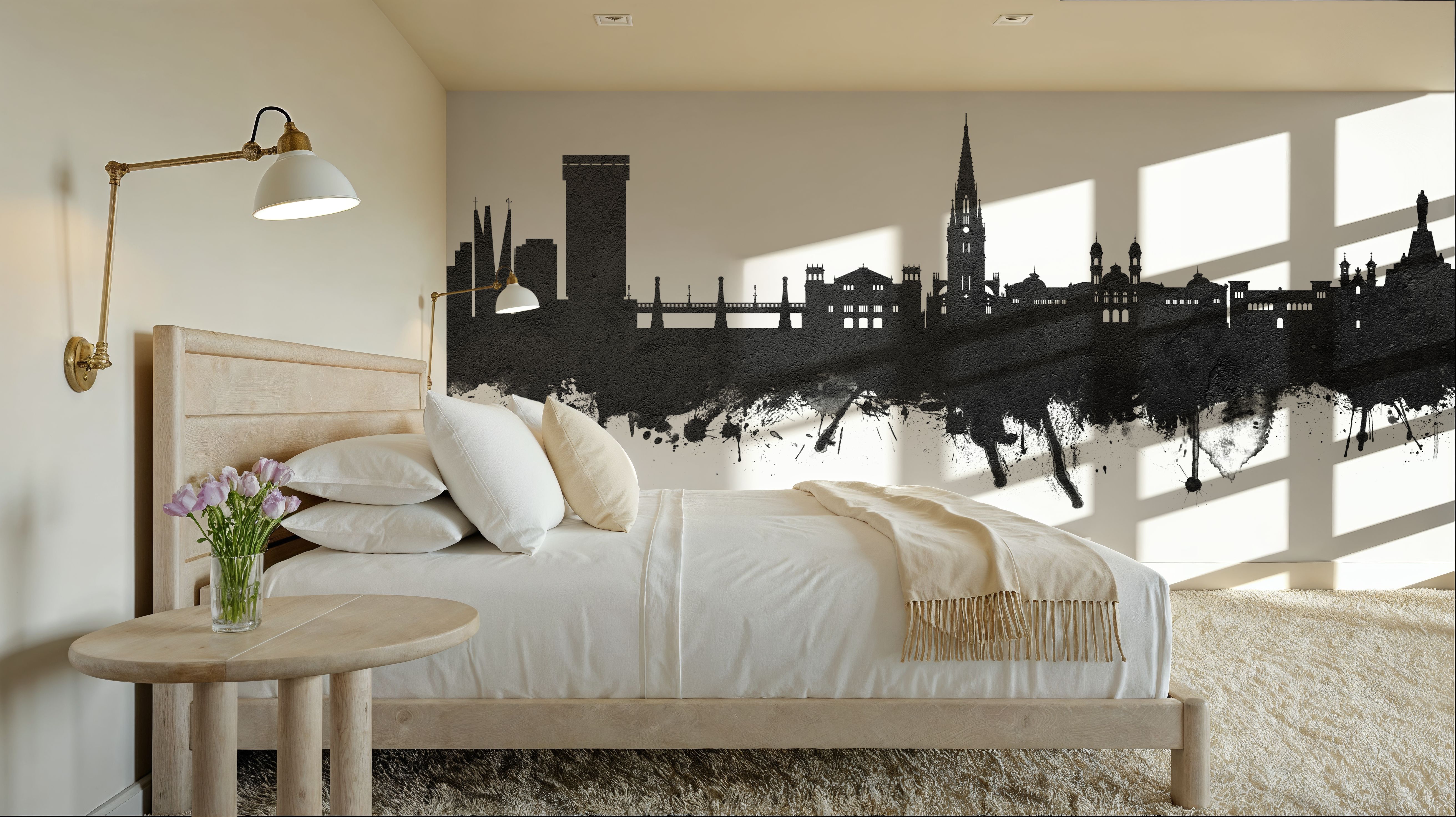 San Sebastian Spain Skyline Black & White