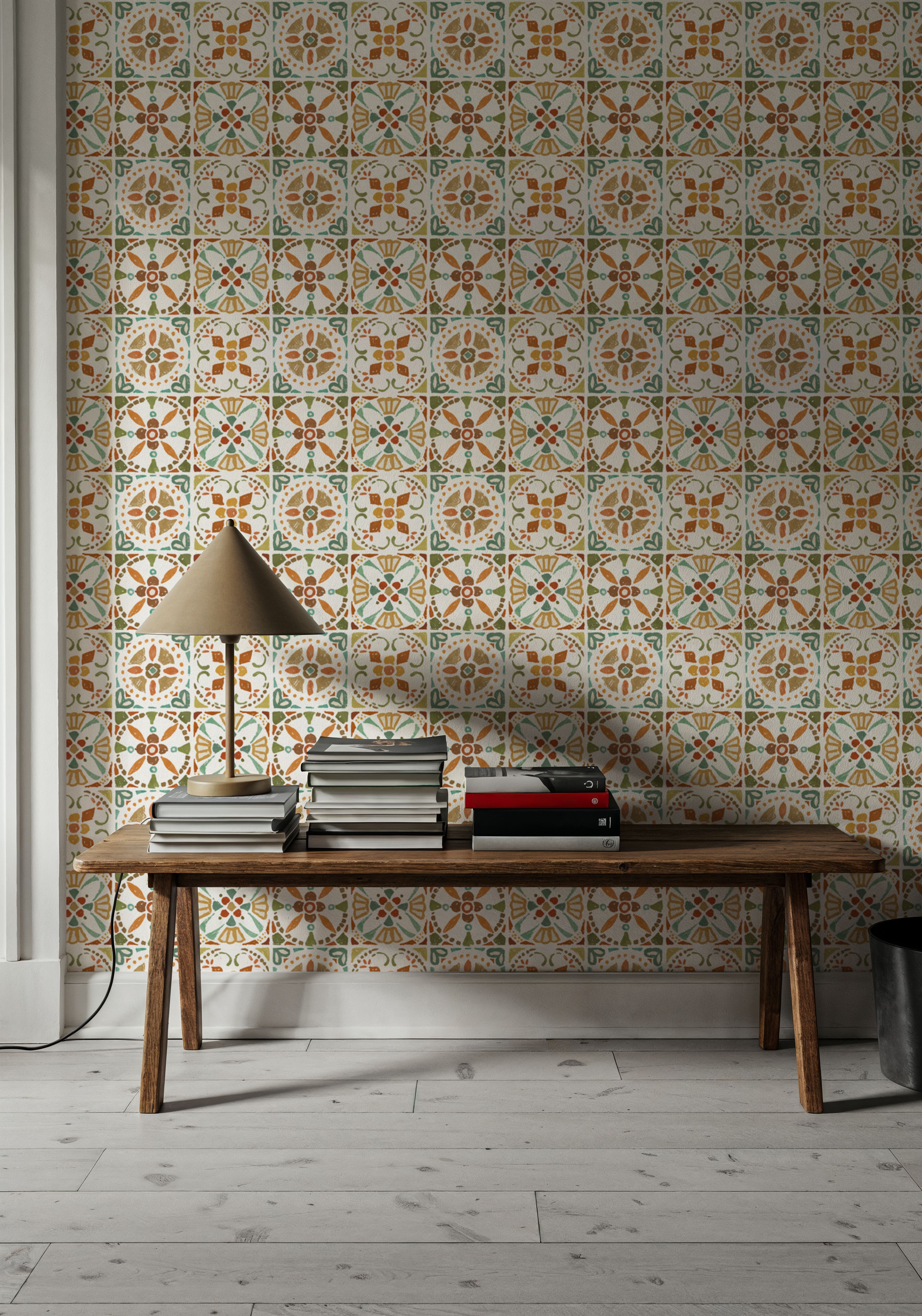 Autumn Tiles White