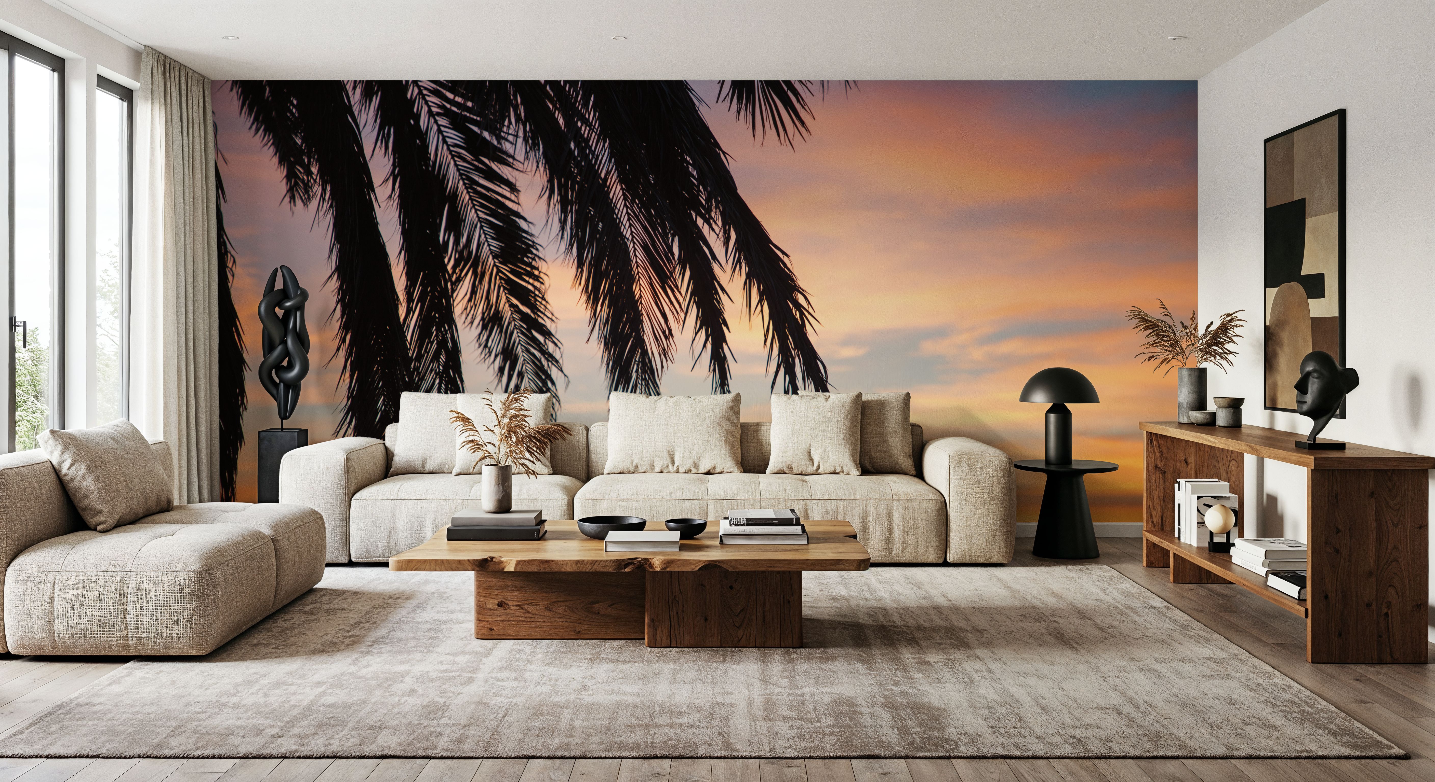 Sunset Palms I, Wallpaper