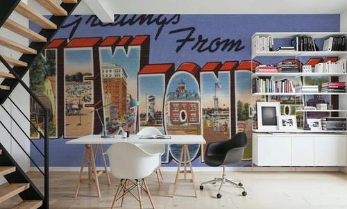 Greetings from New London - Screenprint Postcard