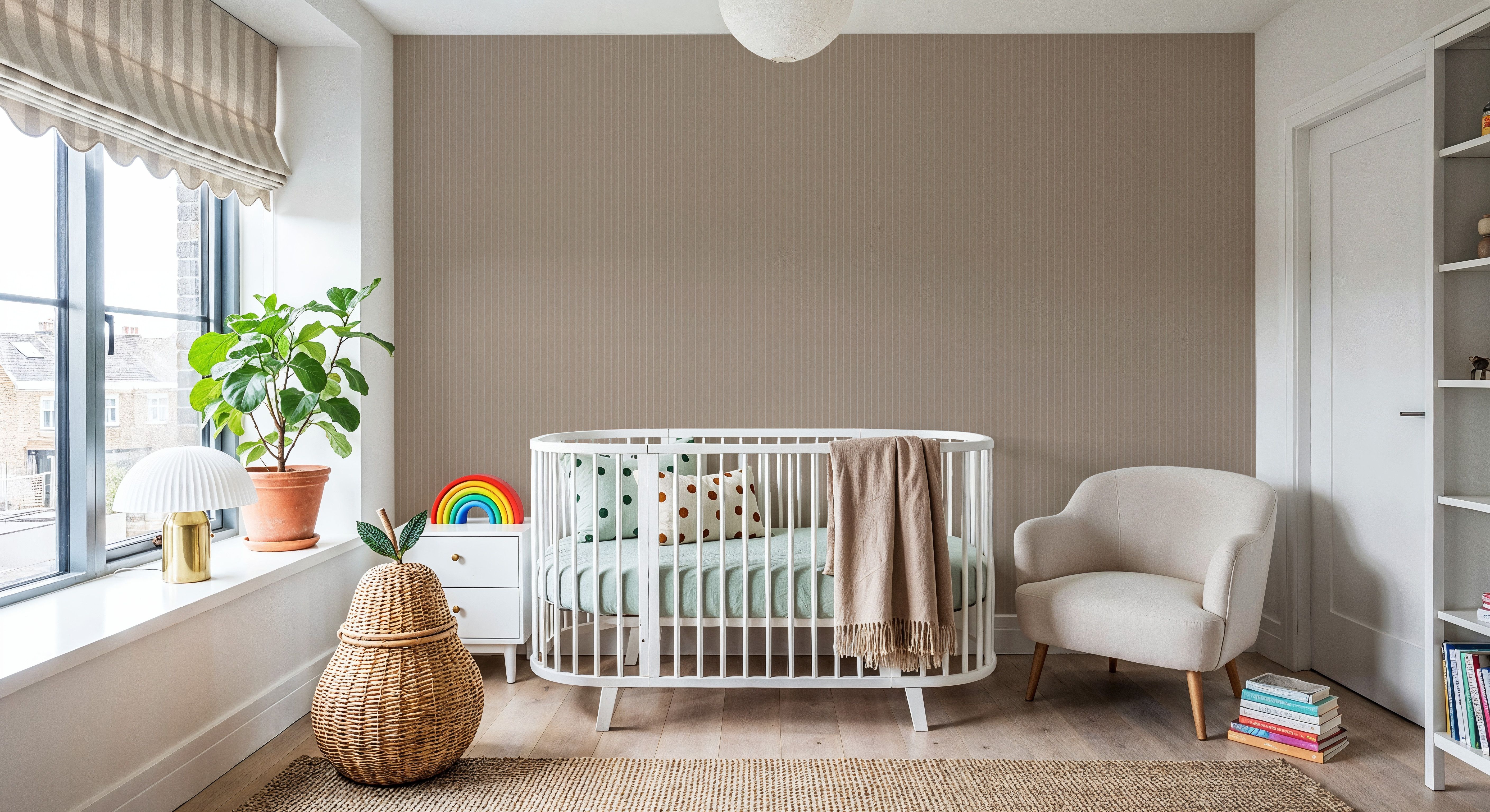 Tailor's Pin Stripe, Tan