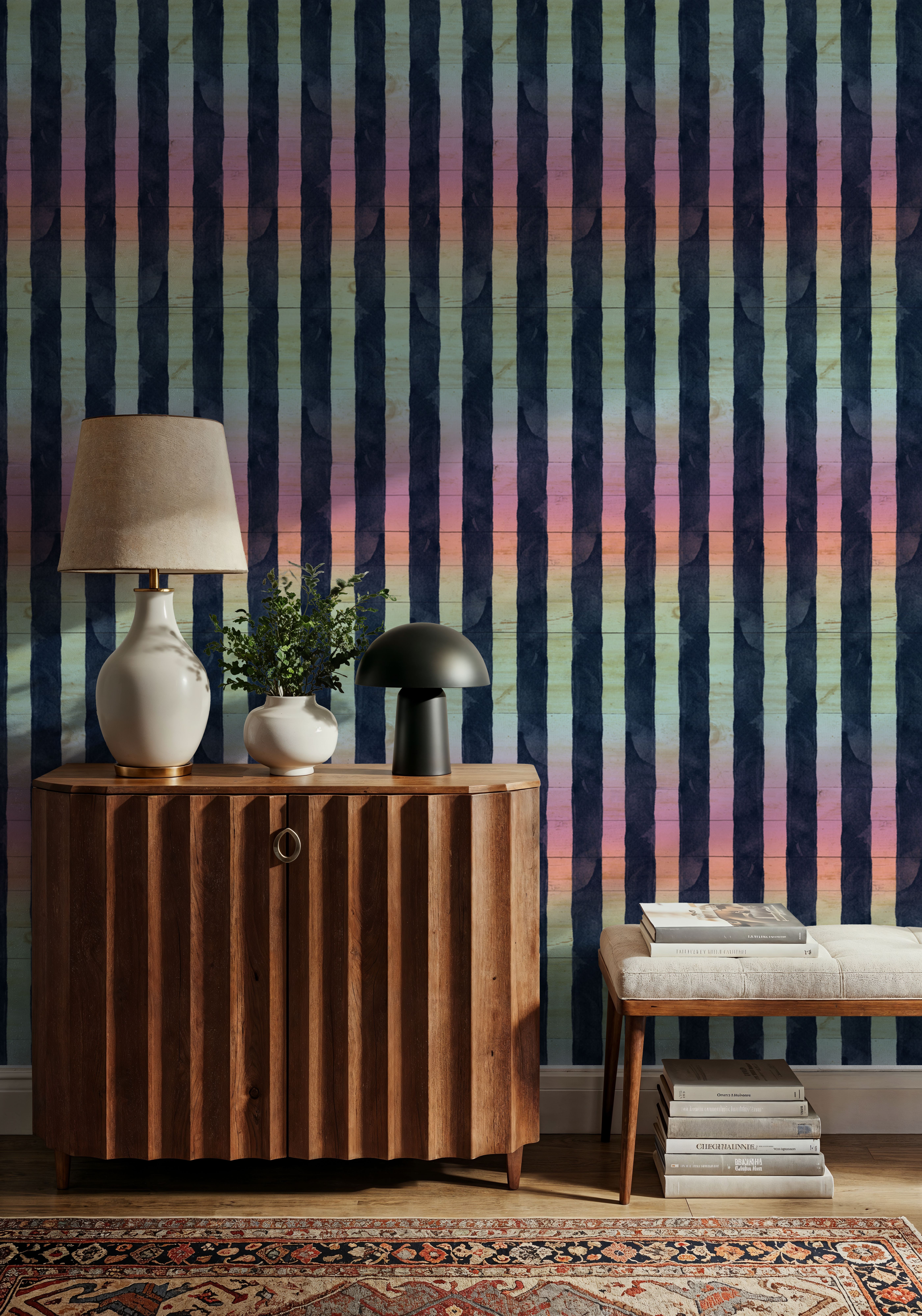 Mystical Neon Stripes