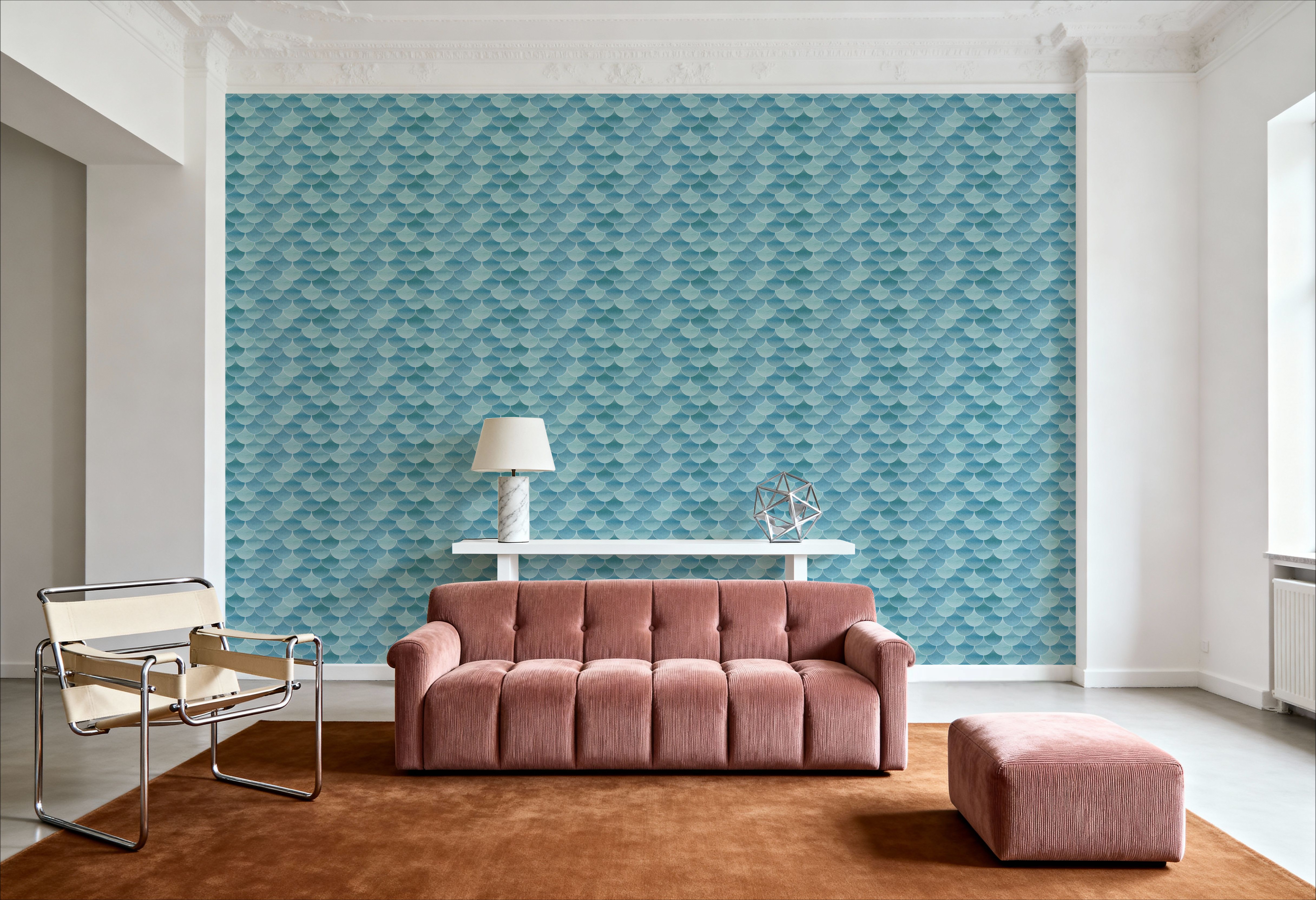 Teal Scallops