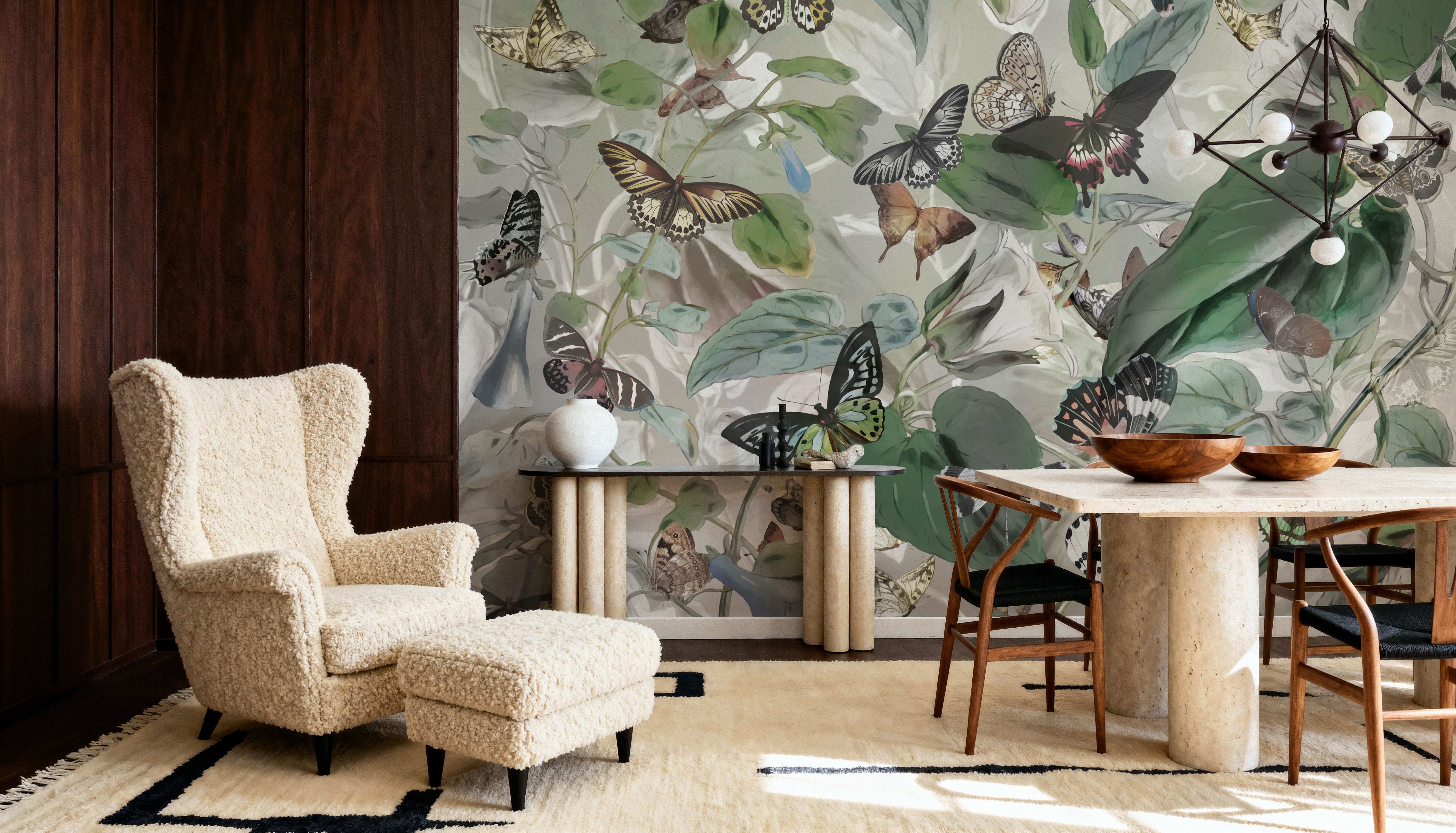 Butterfly Paradise Green