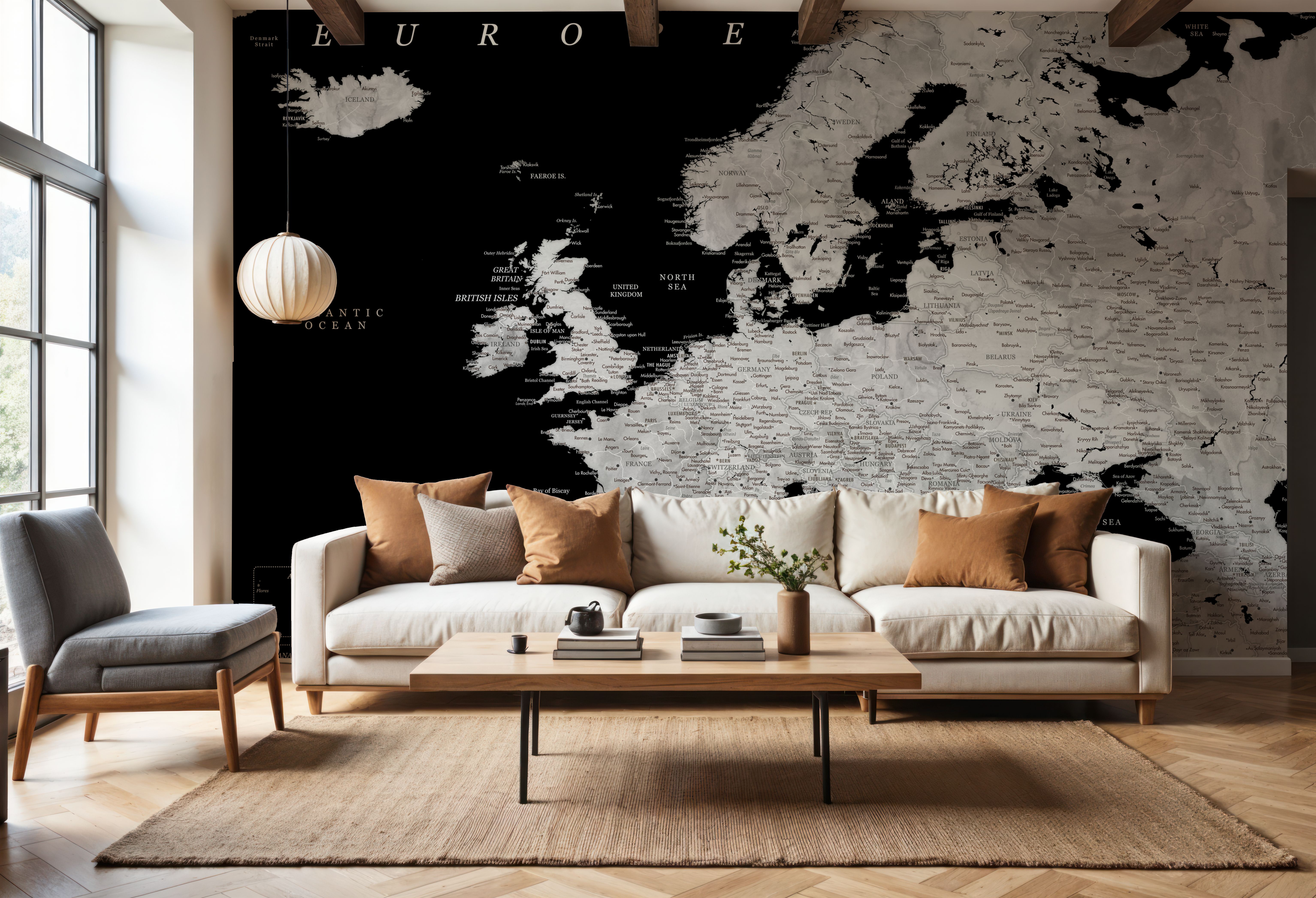 Europe Map Detailed - Eban