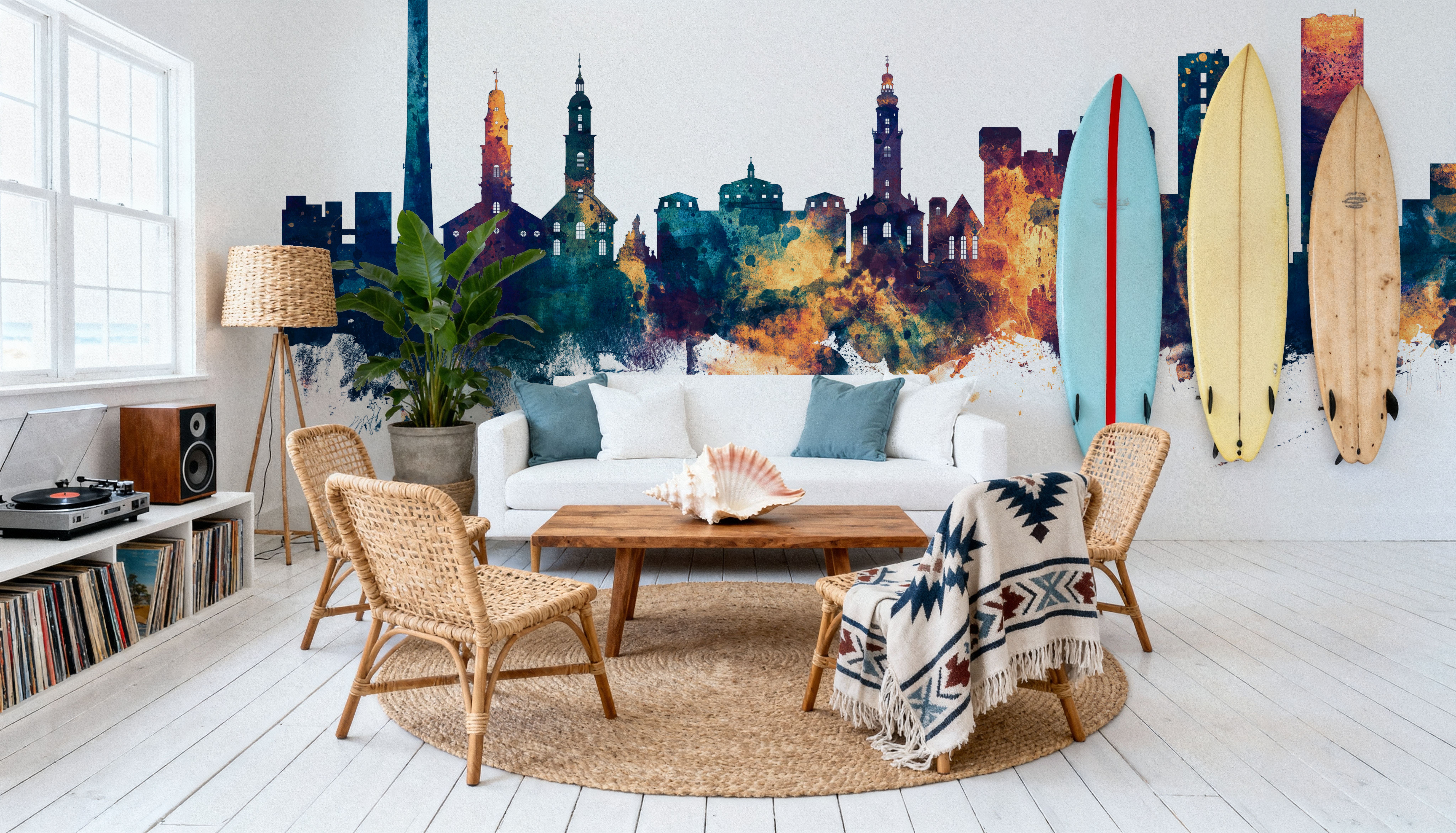 Erlangen Germany Skyline Blue & Bronze