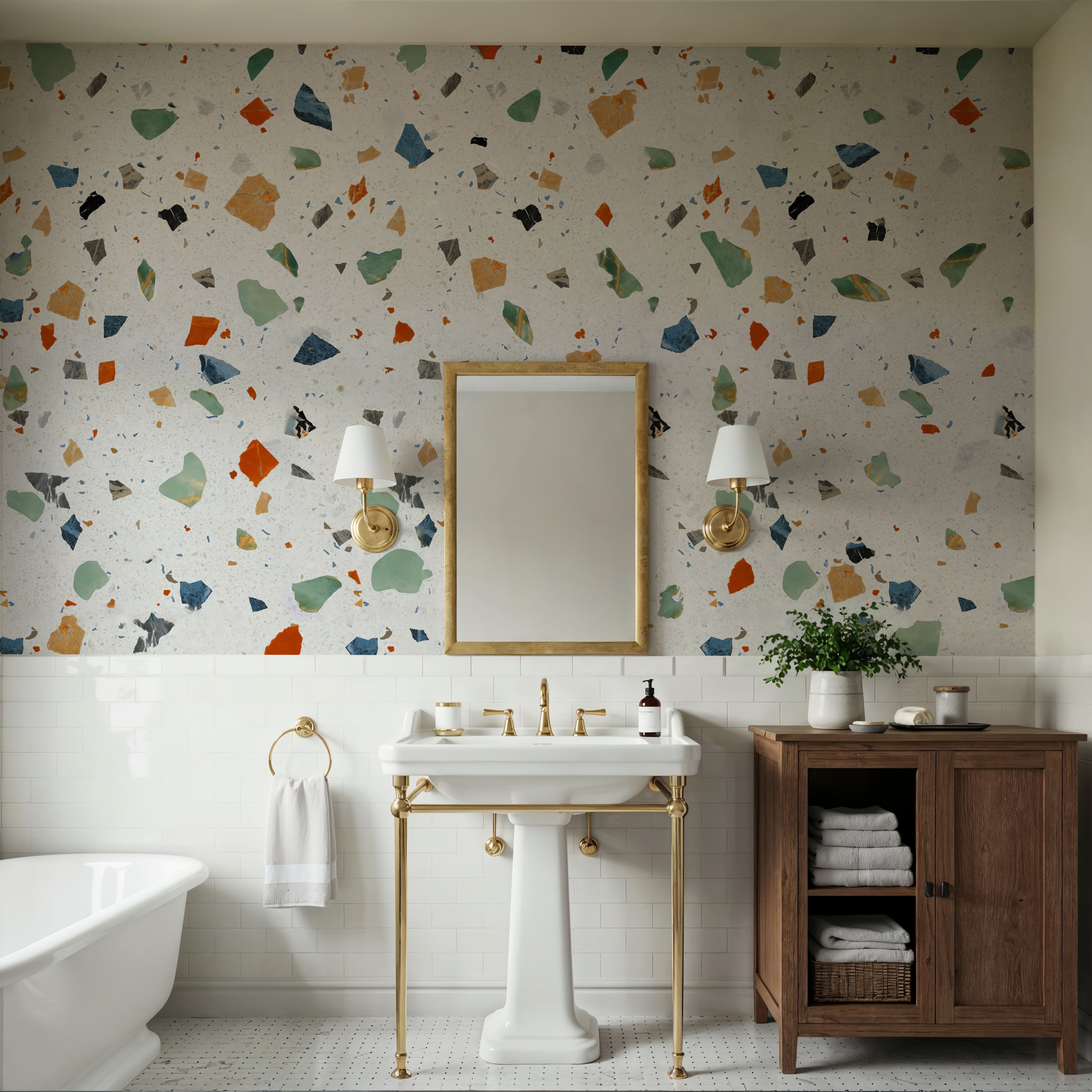Terrazzo Multi, Chalk