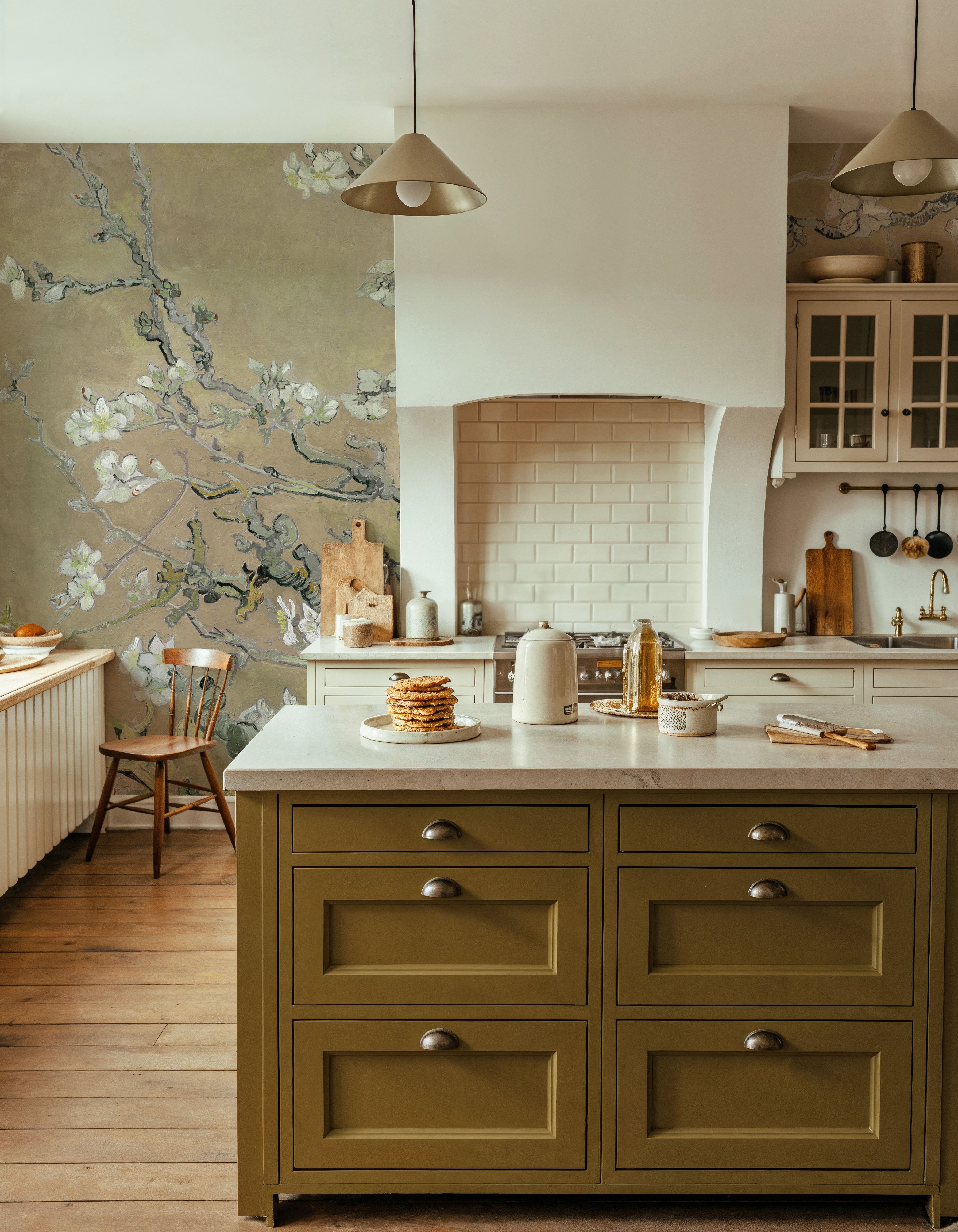 Almond Blossom, Warm Sand, Tapet