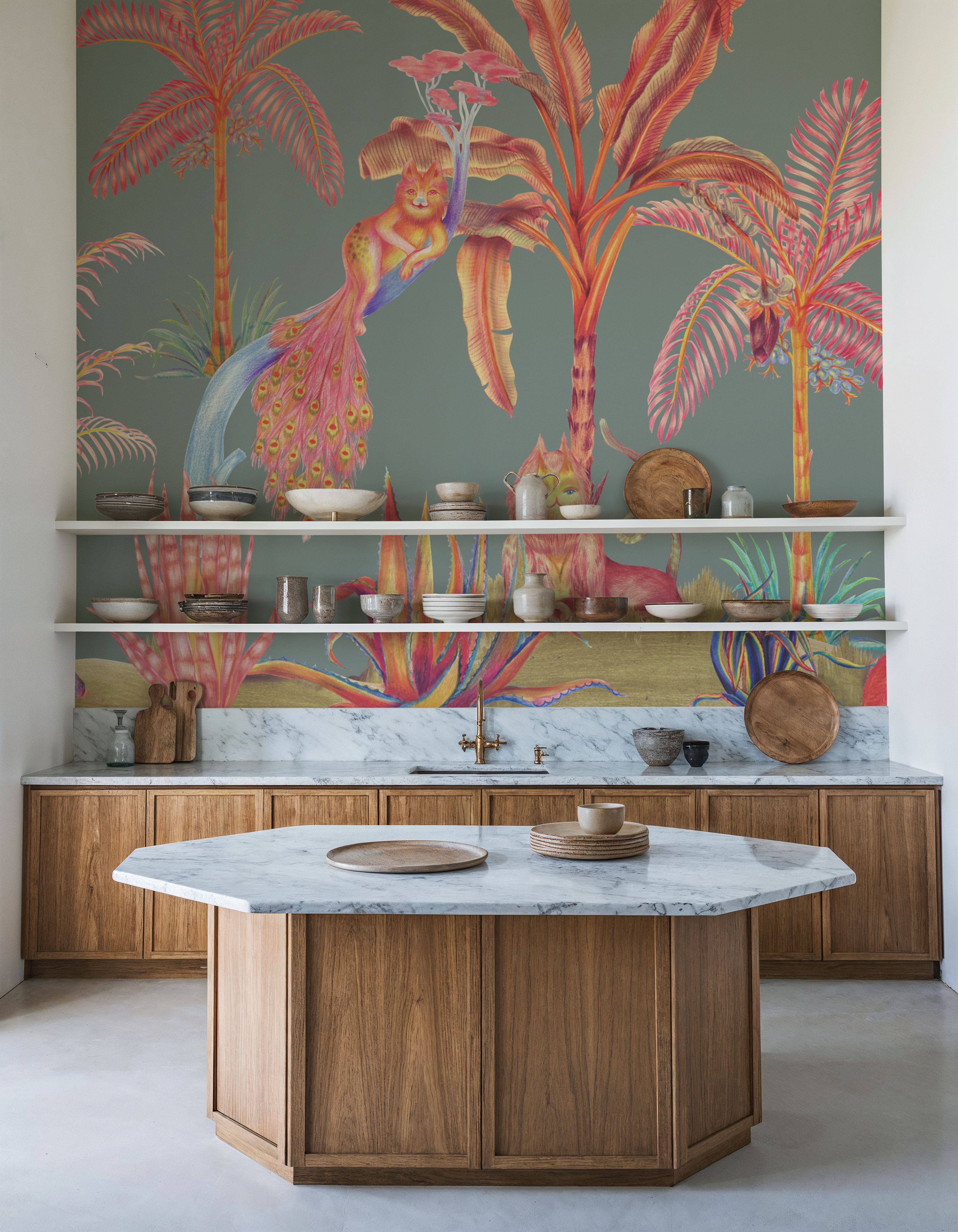 Colorful Jungle,  Seafoam