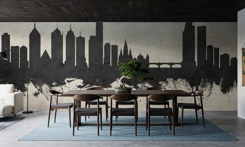 Melbourne Australia Skyline Concrete