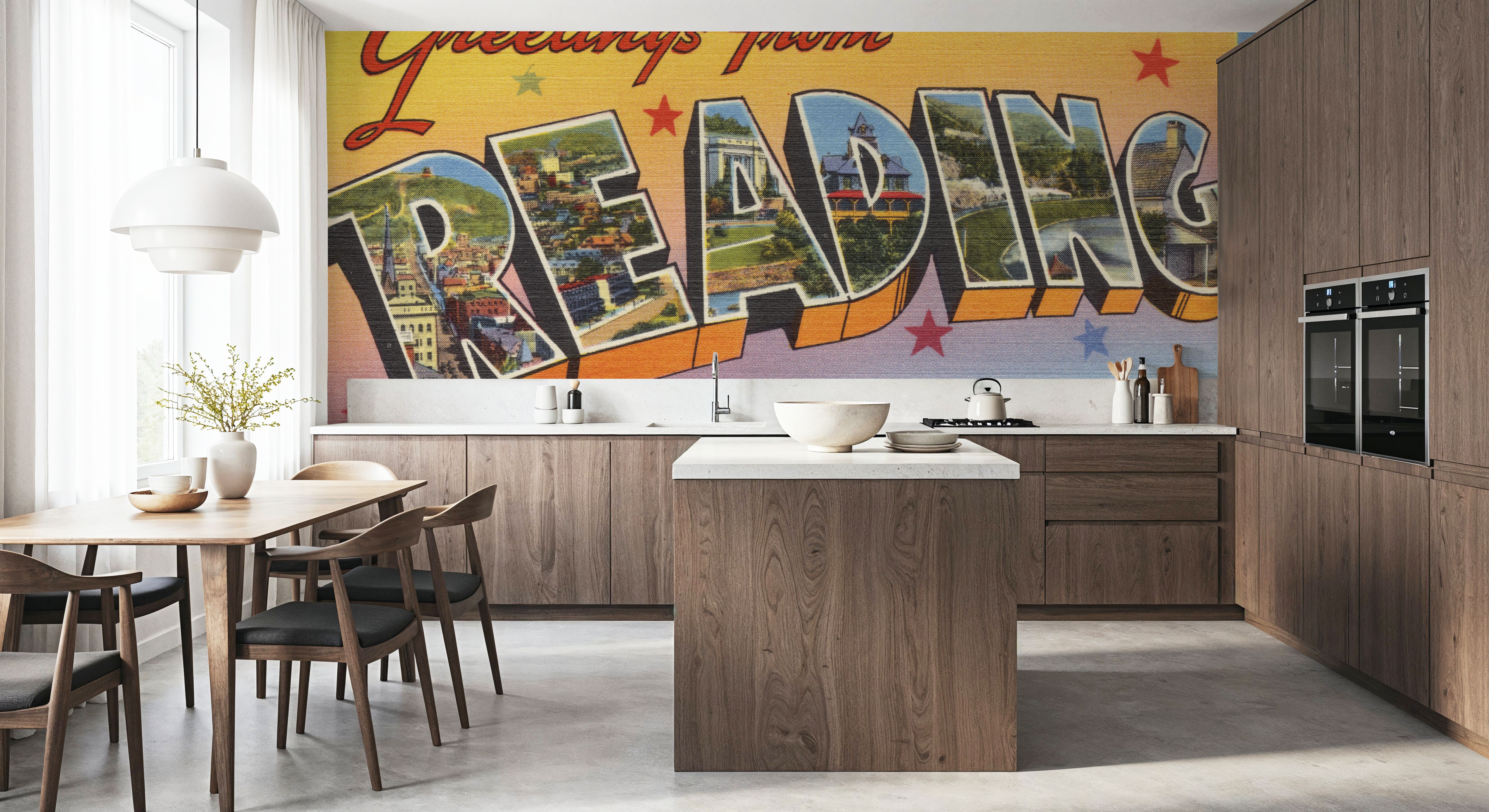 Greetings from Reading - Screenprint Postcard