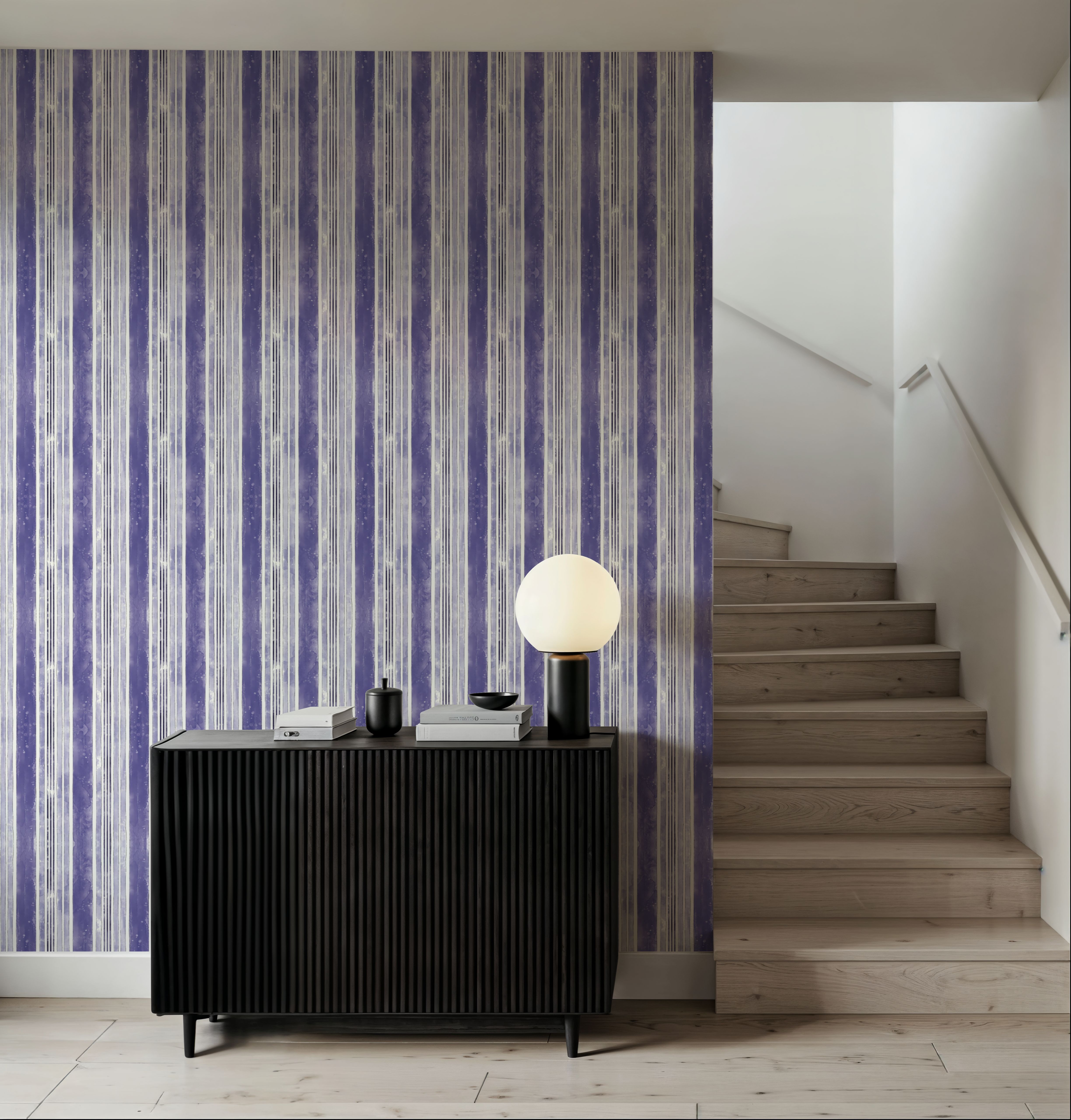 Botanical Blue Thick Lines