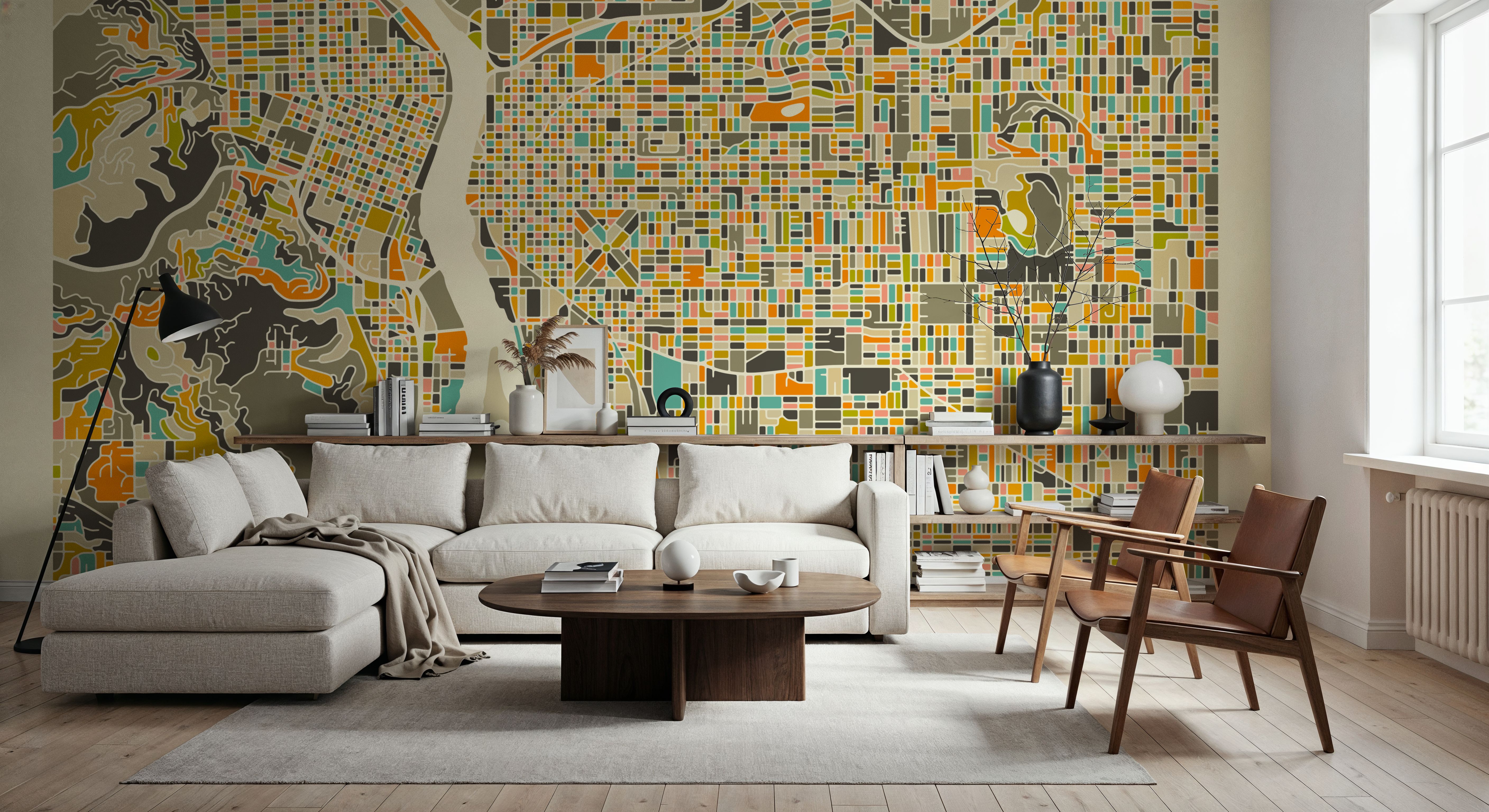 Modern Portland, Tapeten