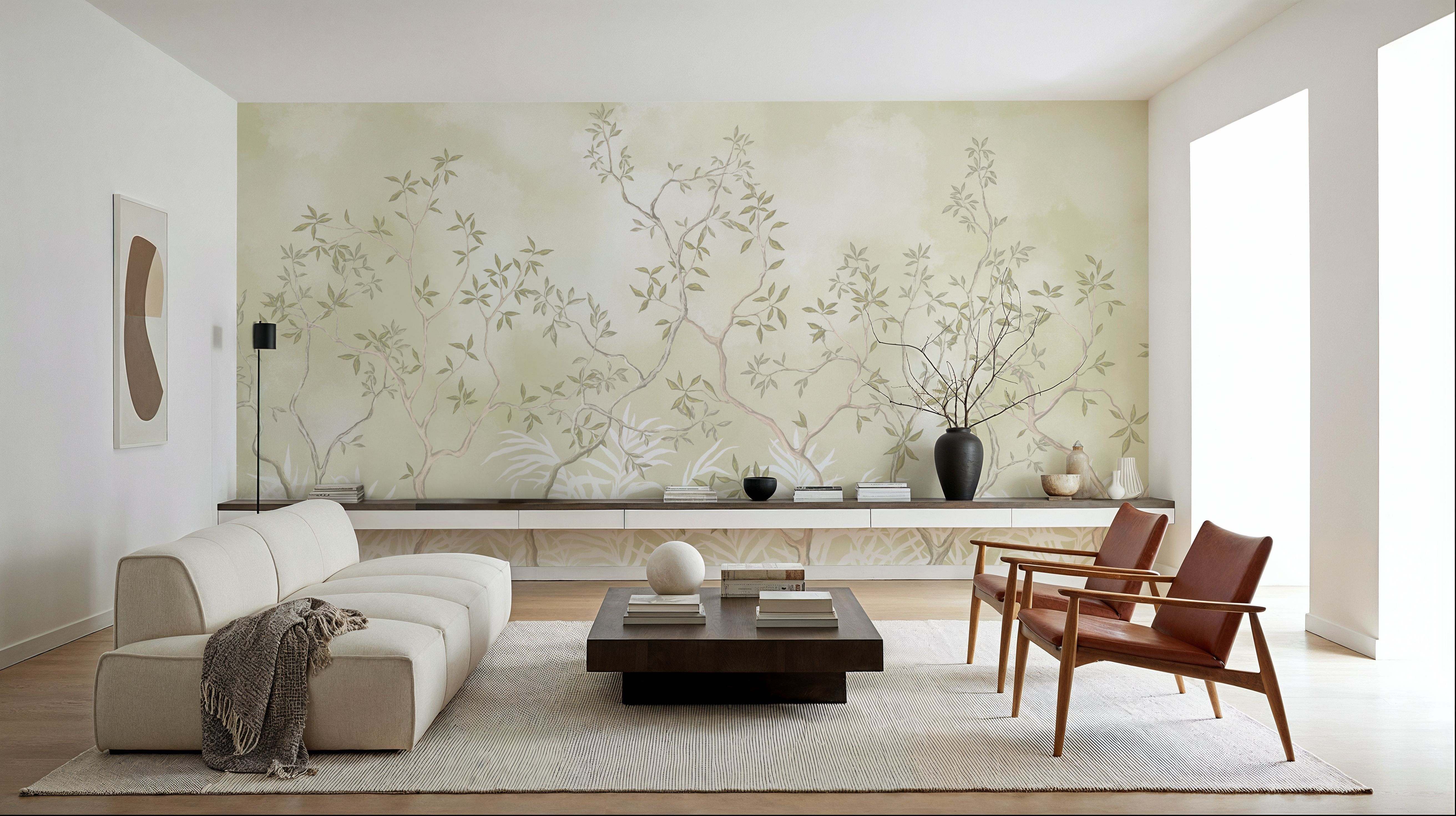 Watercolor Botanicals, Papel de parede