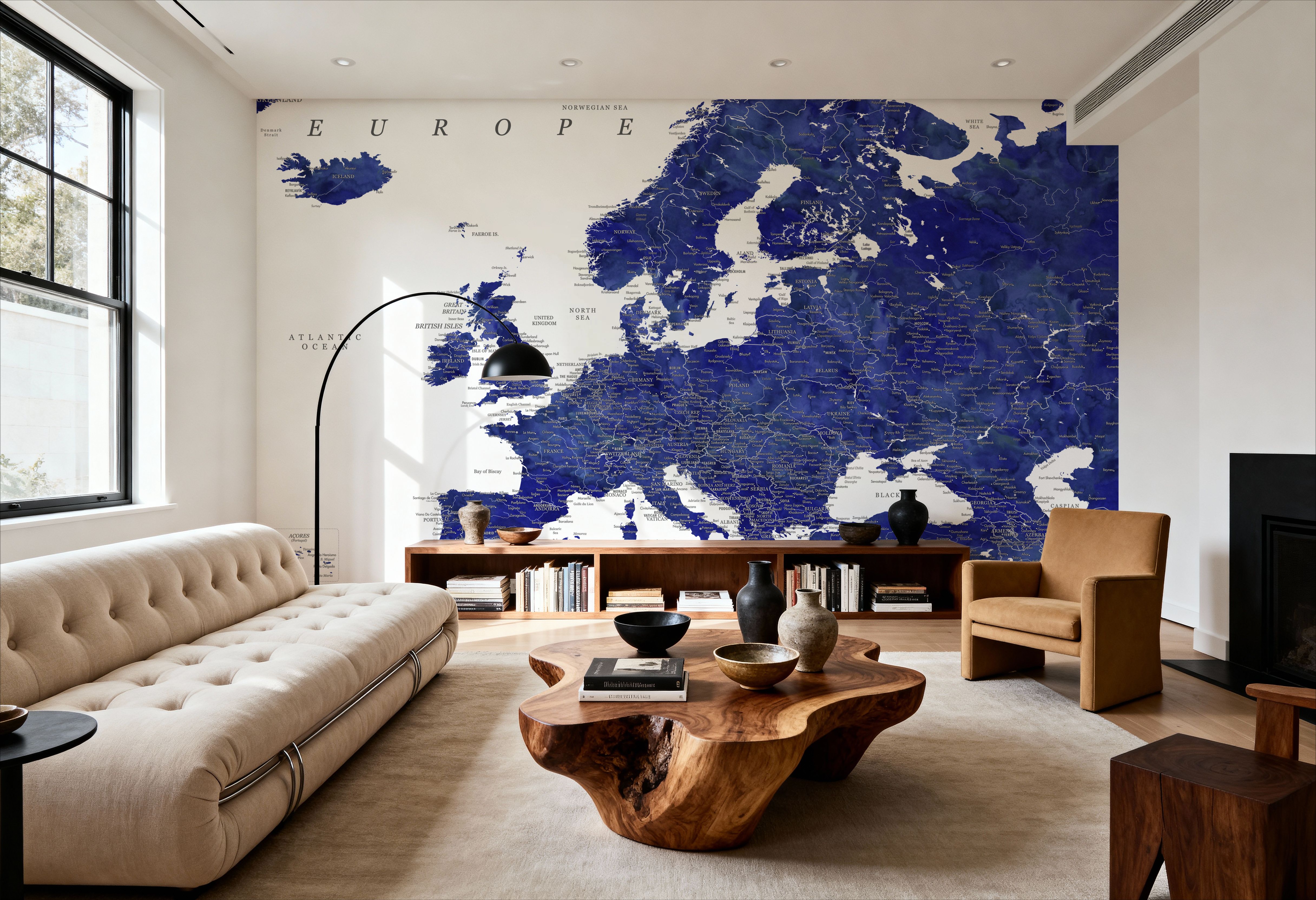 Europe Map Detailed - Emery