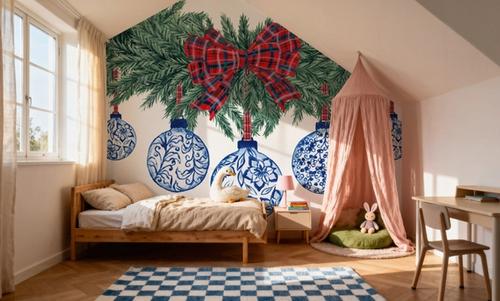 Holiday Tartan and Chinoiserie I