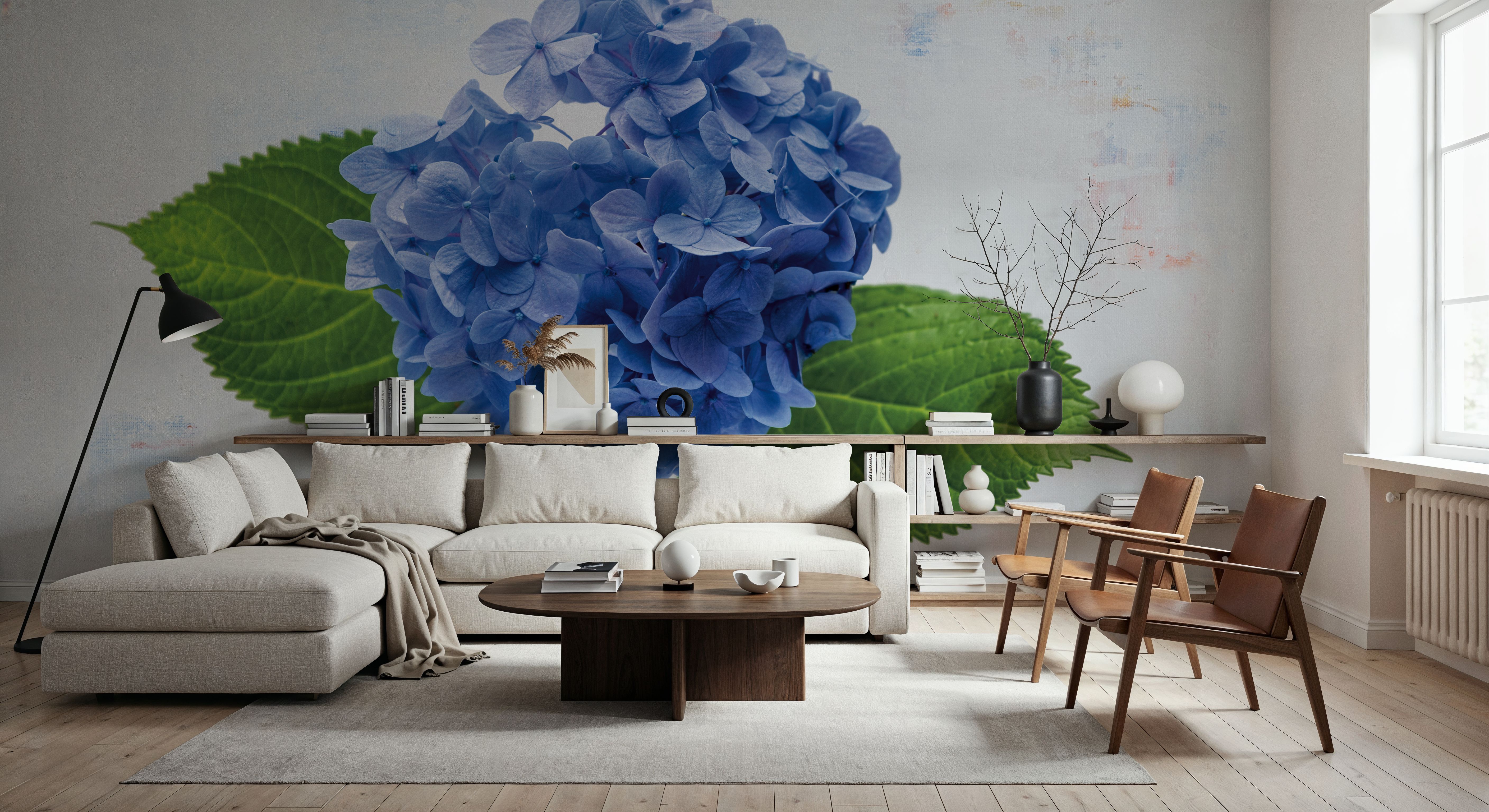 Bright Blue Hydrangea