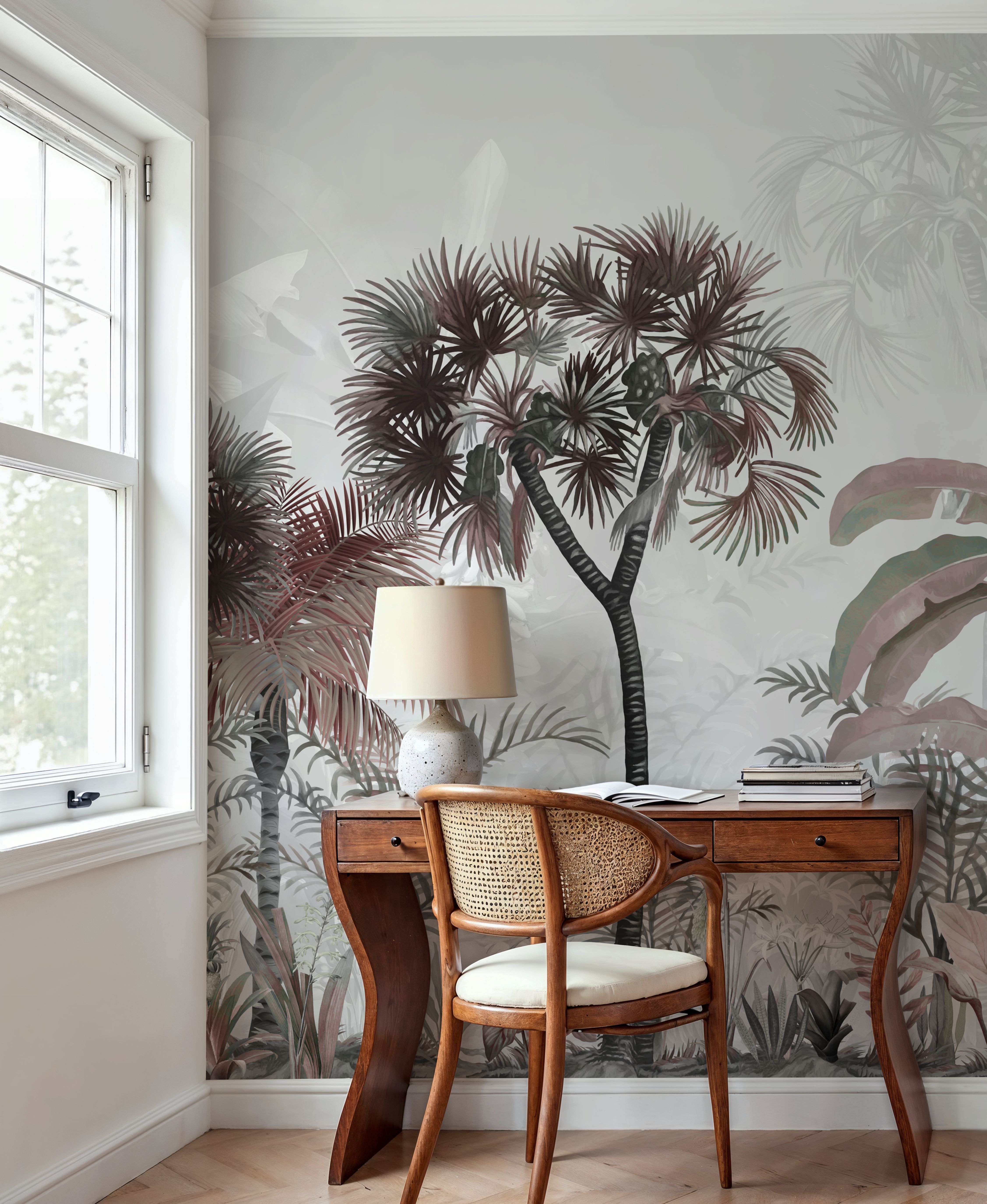 Tropical Forest Strolls Light Blue