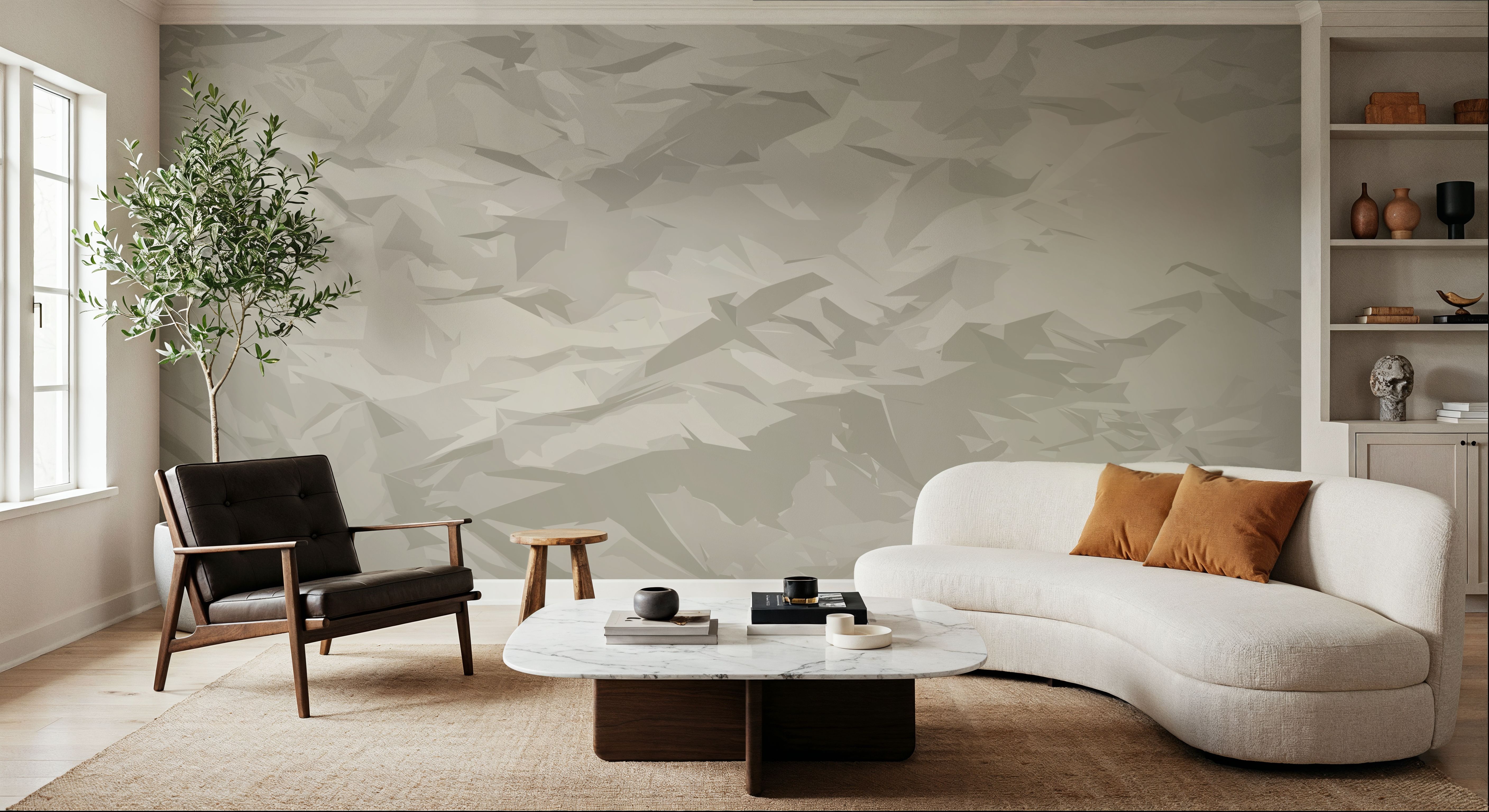 Origami Mountains, Wallpaper