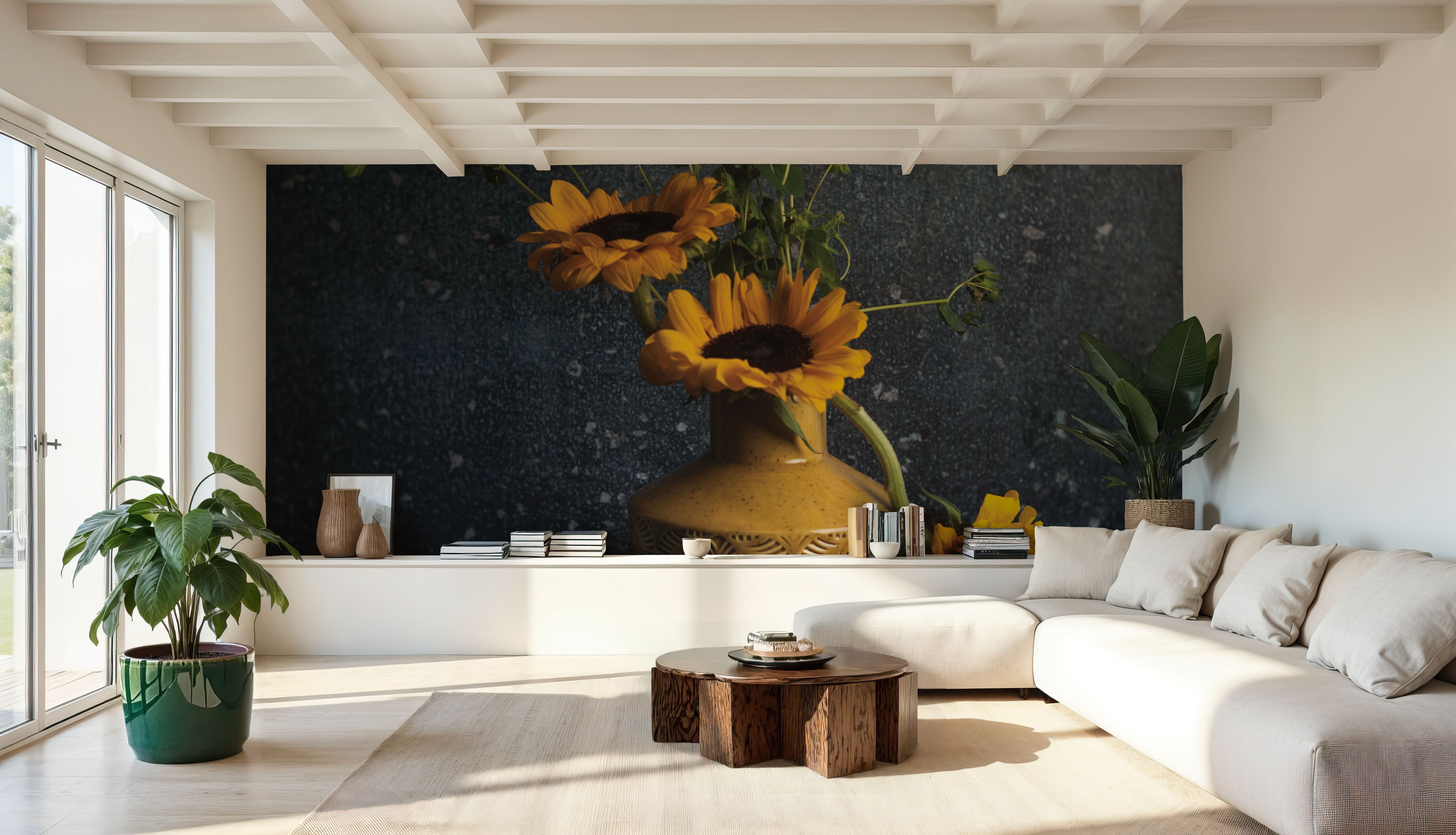 Sunflower Still Life, Papel pintado