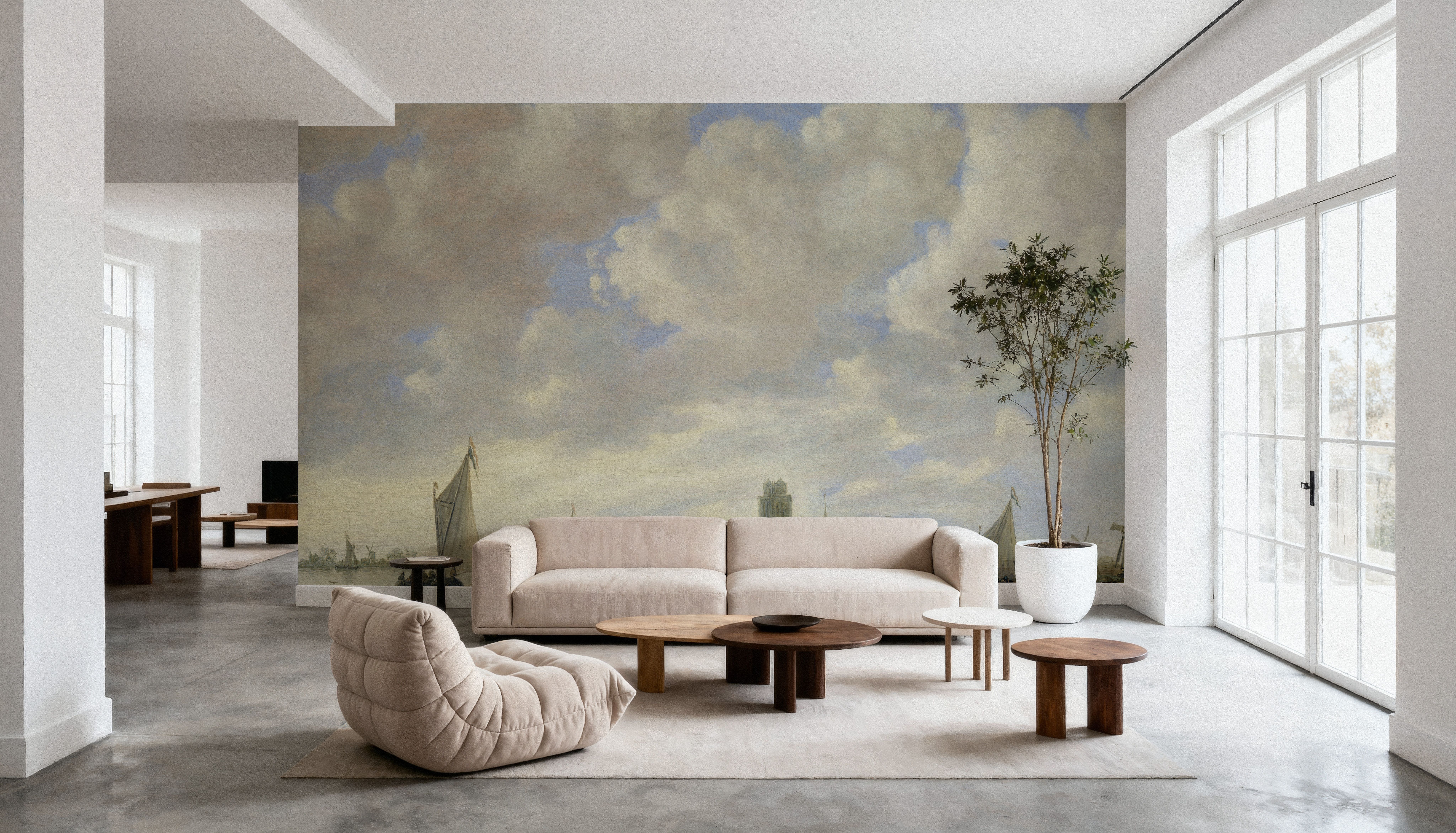 View of the Merwede off Dordrecht, Wallpaper