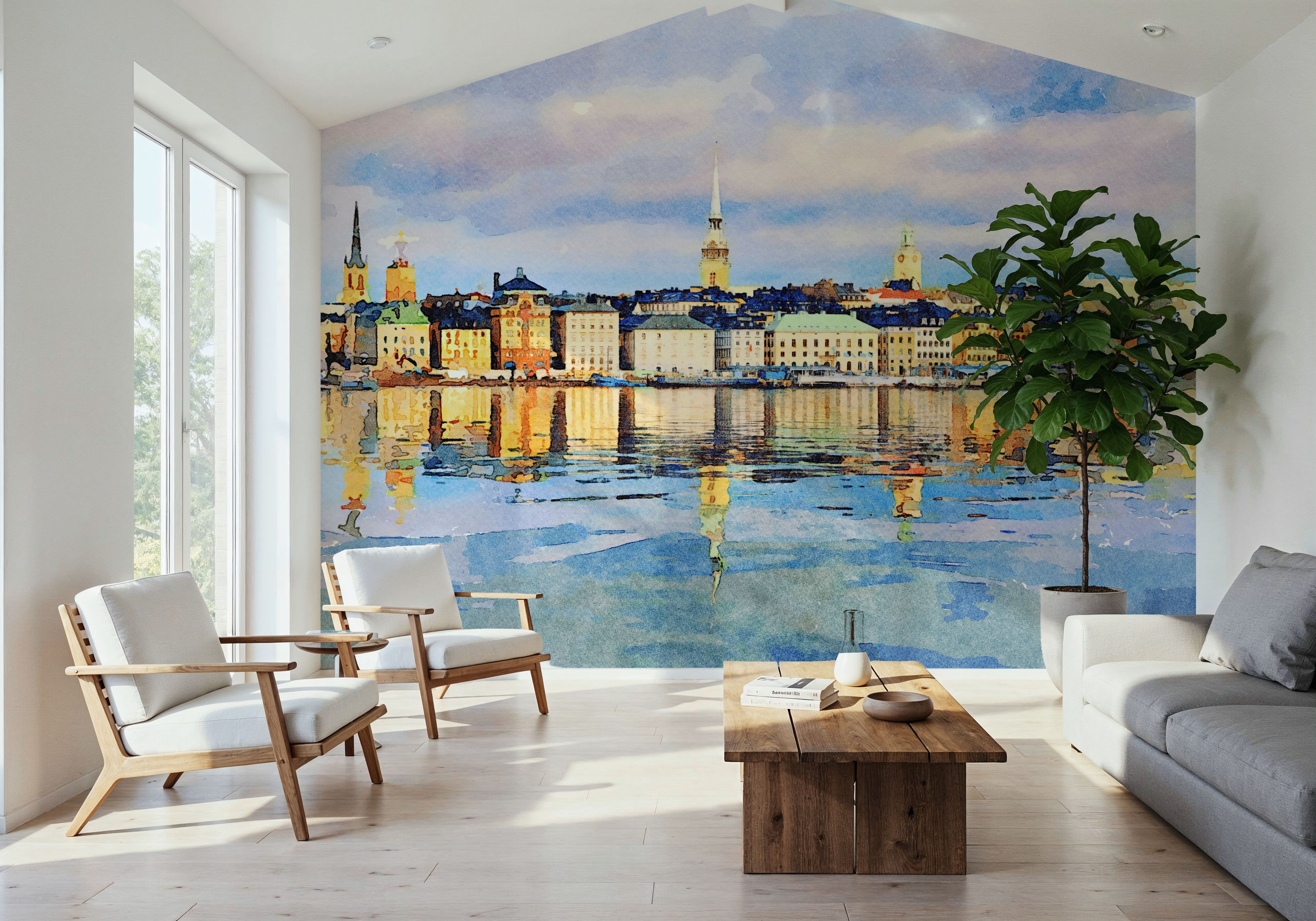 Spired Reflections, Wallpaper