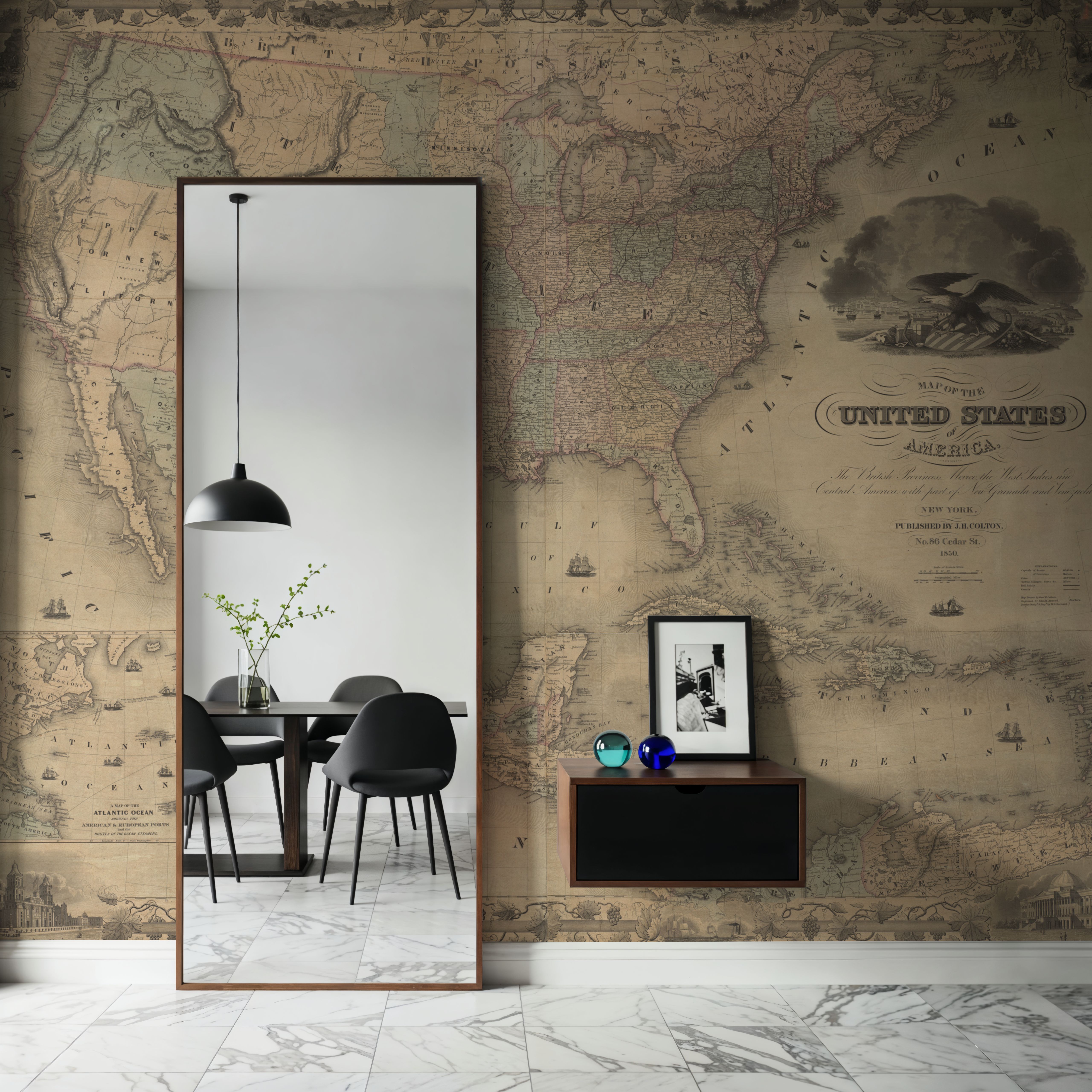 Colton's Unites States Map 1850