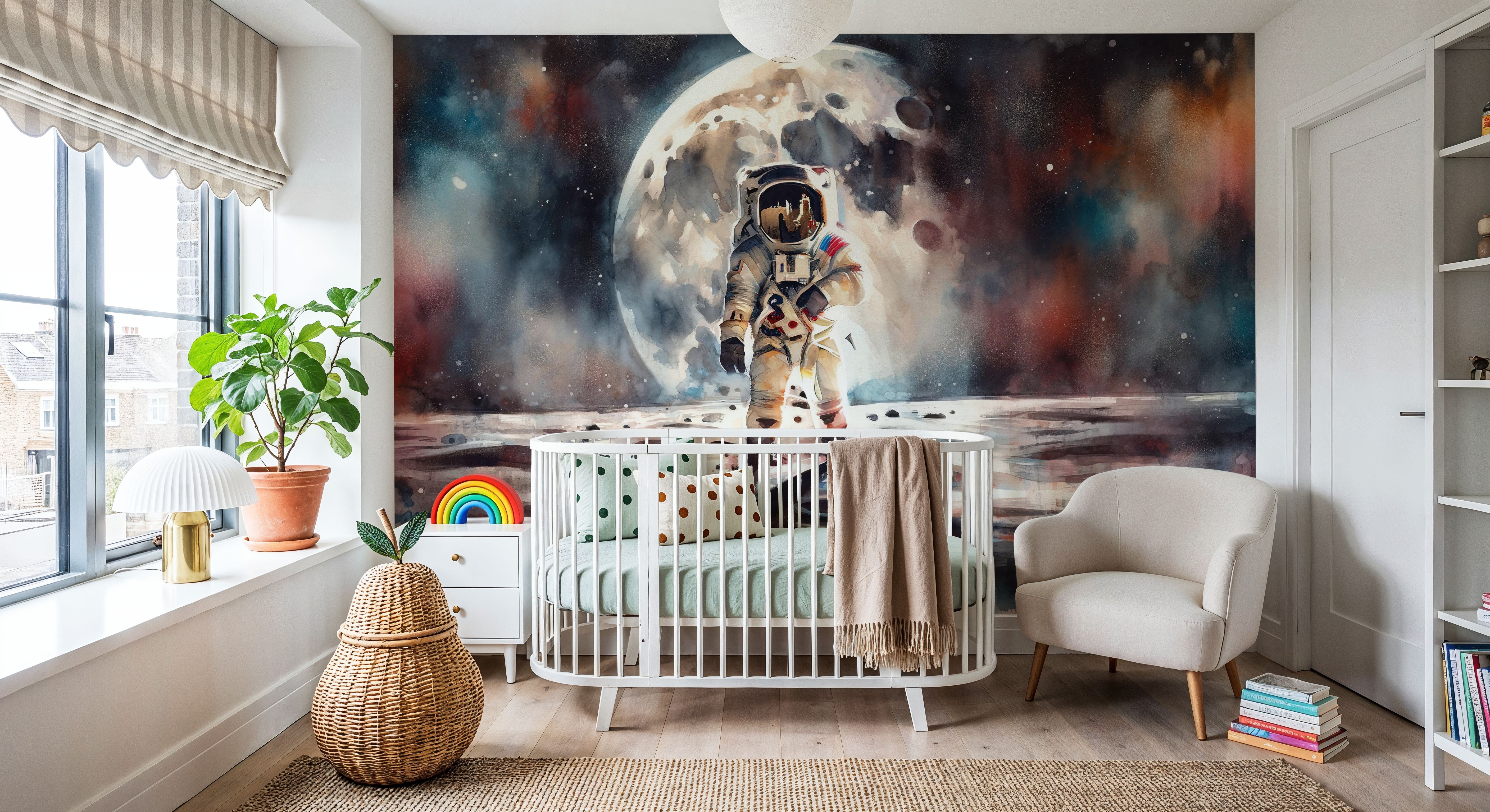 One Giant Leap in Watercolor