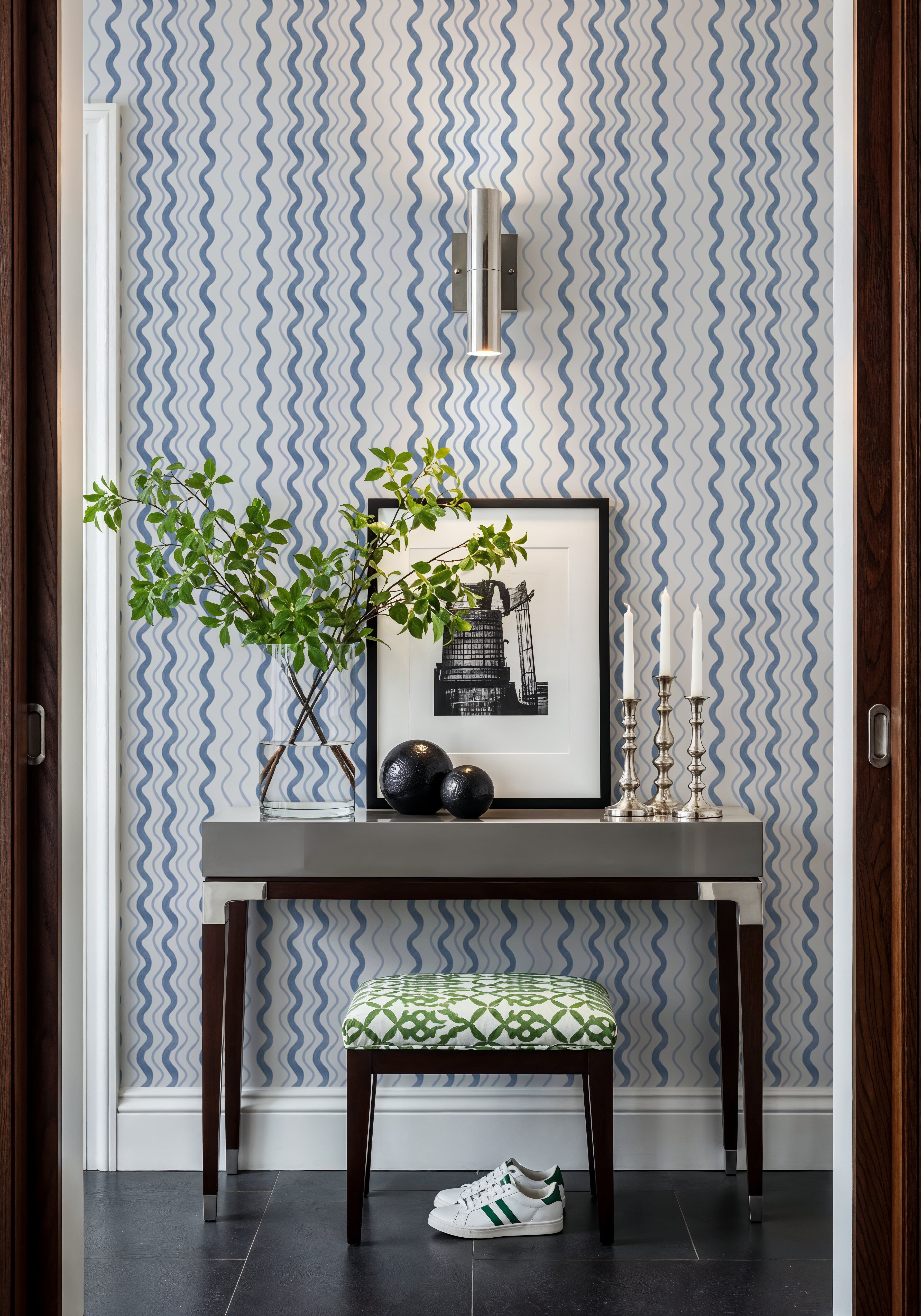 Wavy Stripes, Blue