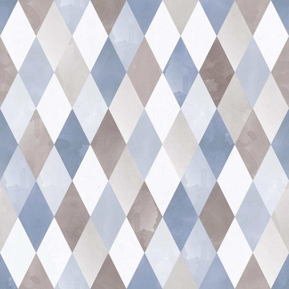 Contrasting Diamonds, Blue